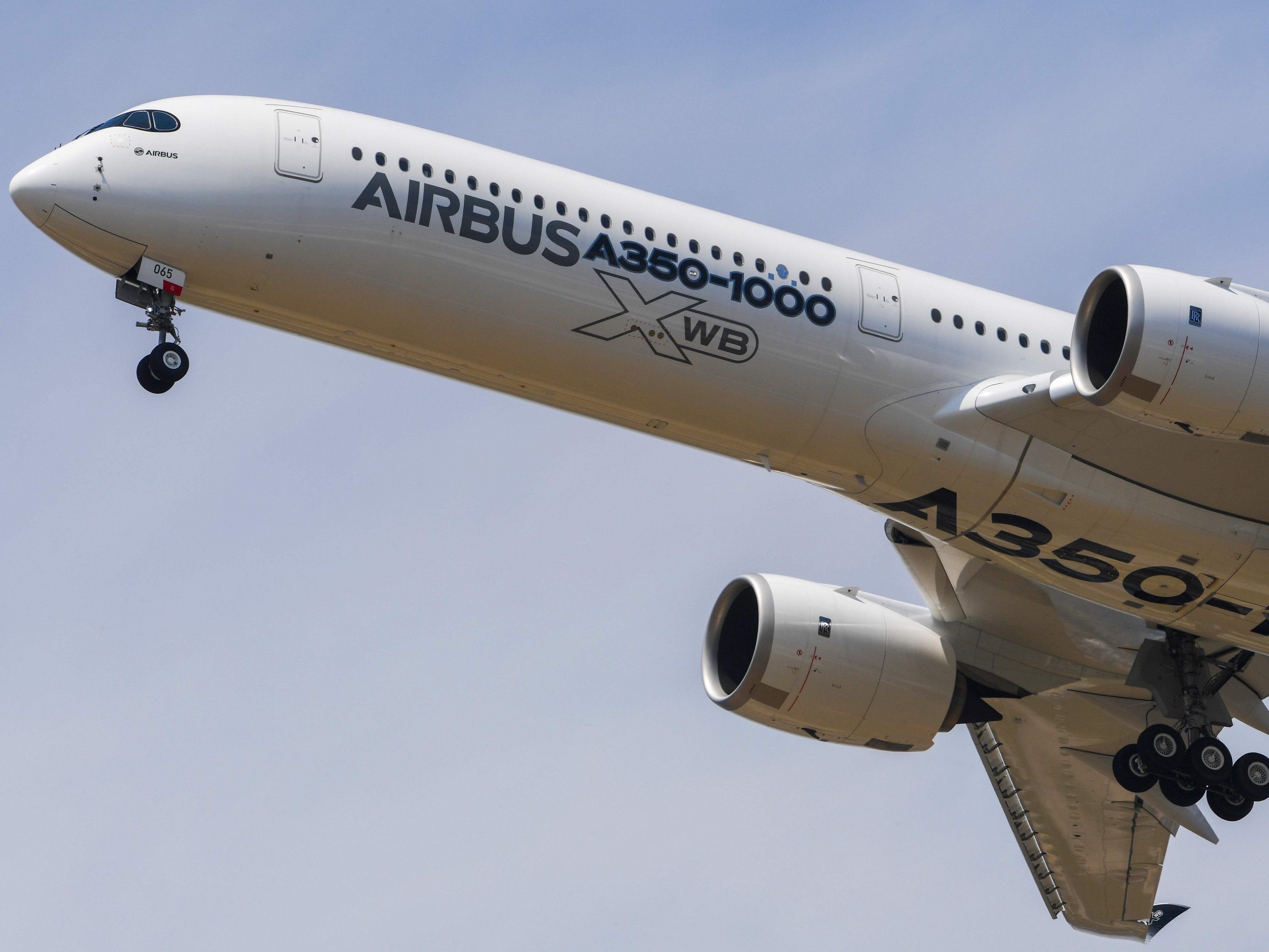 Sicherheitswarnung für das Airbus-Modell A350.