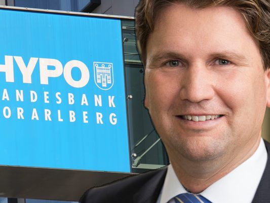 Michel Haller, Vorstandsvorsitzender der Hypo Vorarlberg ist zufrieden mit der halbjahresbilanz seiner Bank.