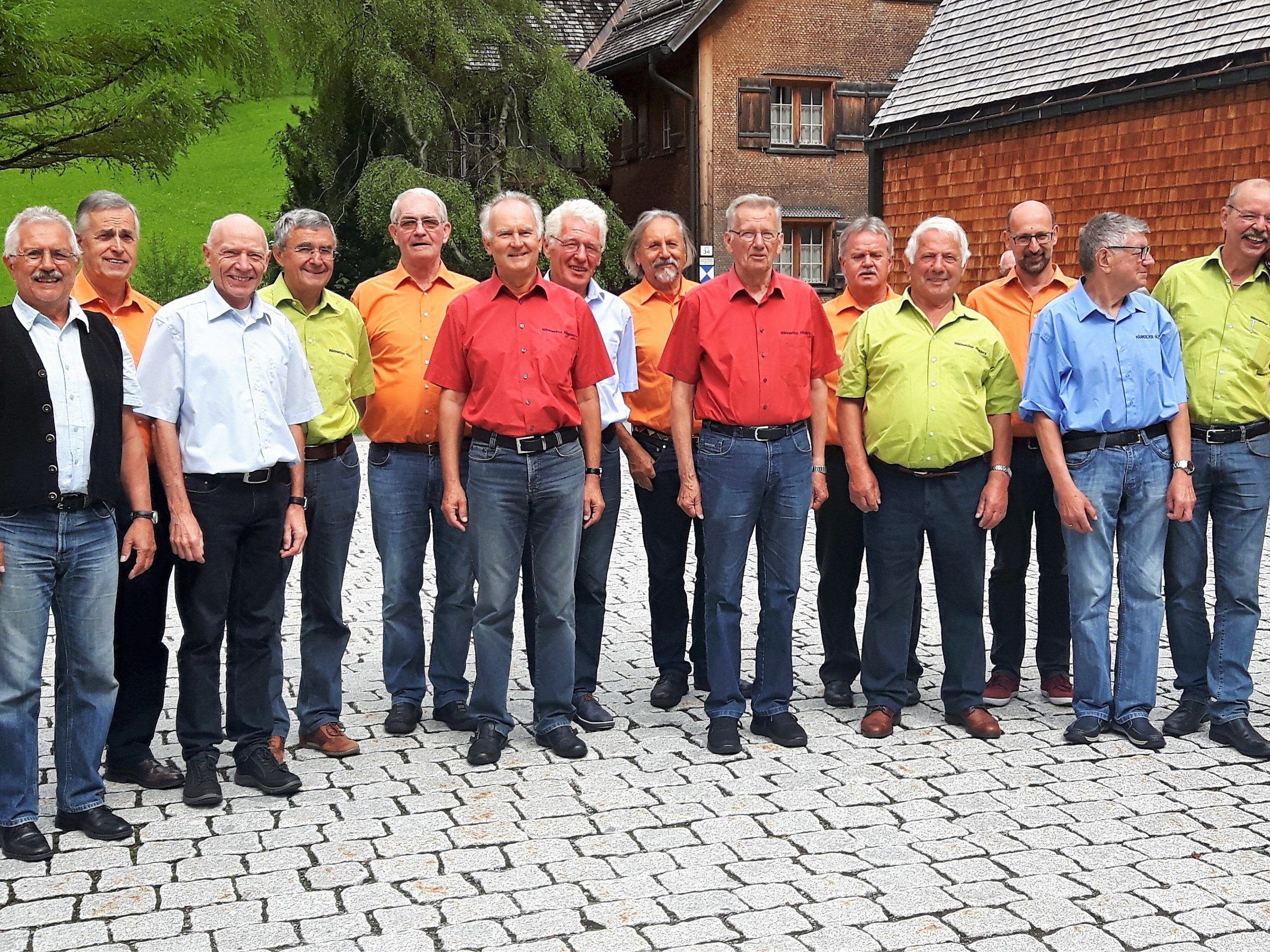 Gute Stimmung im Männerchor Nüziders