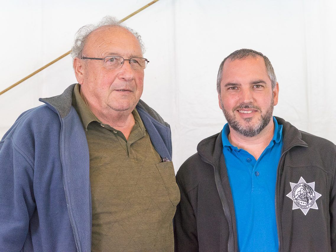 Wurden bei der 50-Jahr-Feier der Funkenzunft Vandans geehrt: Edwin Wachter (li) und Markus Pfefferkorn (re)