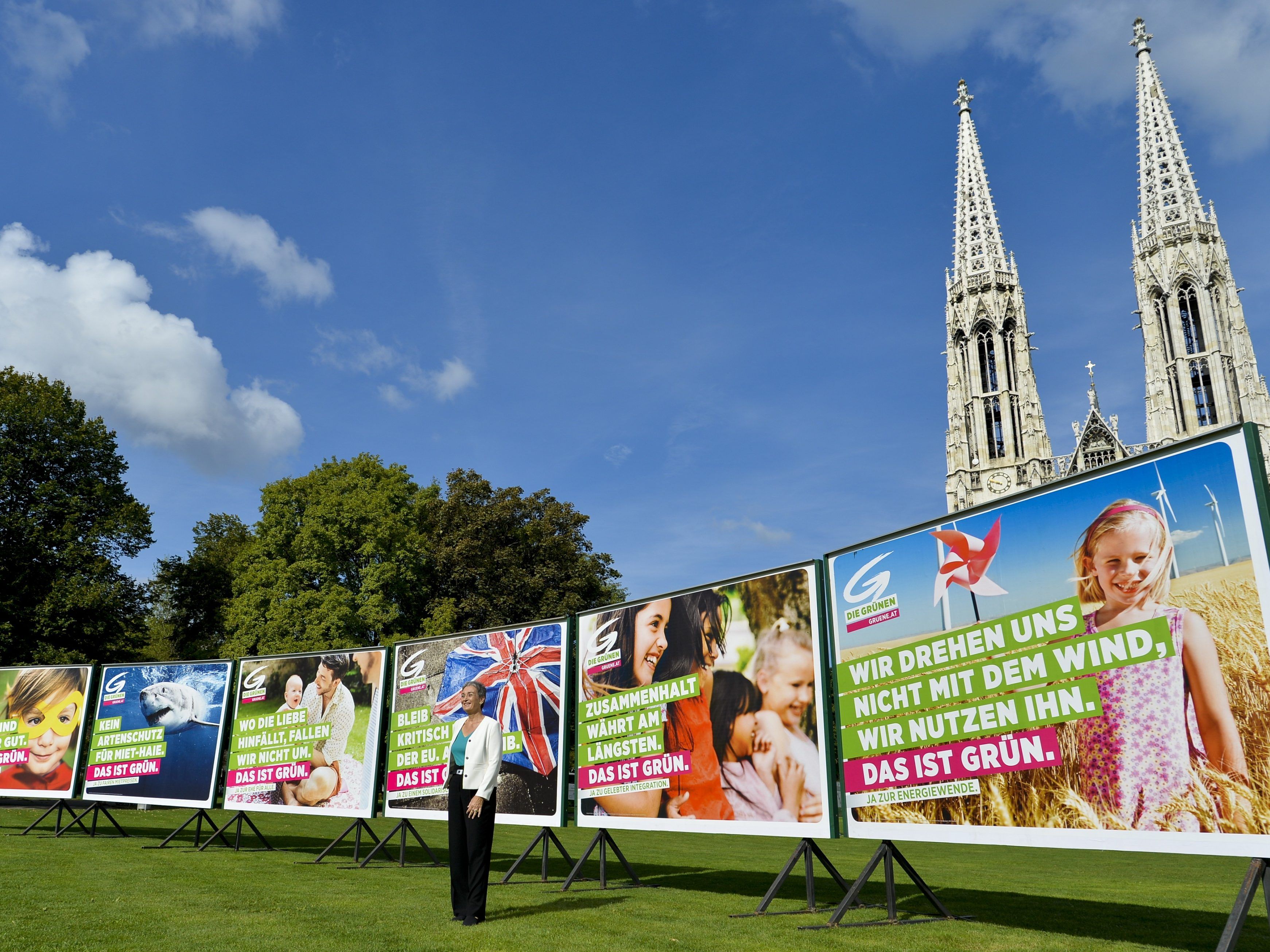 Die zweite Plakatwelle der Grünen.