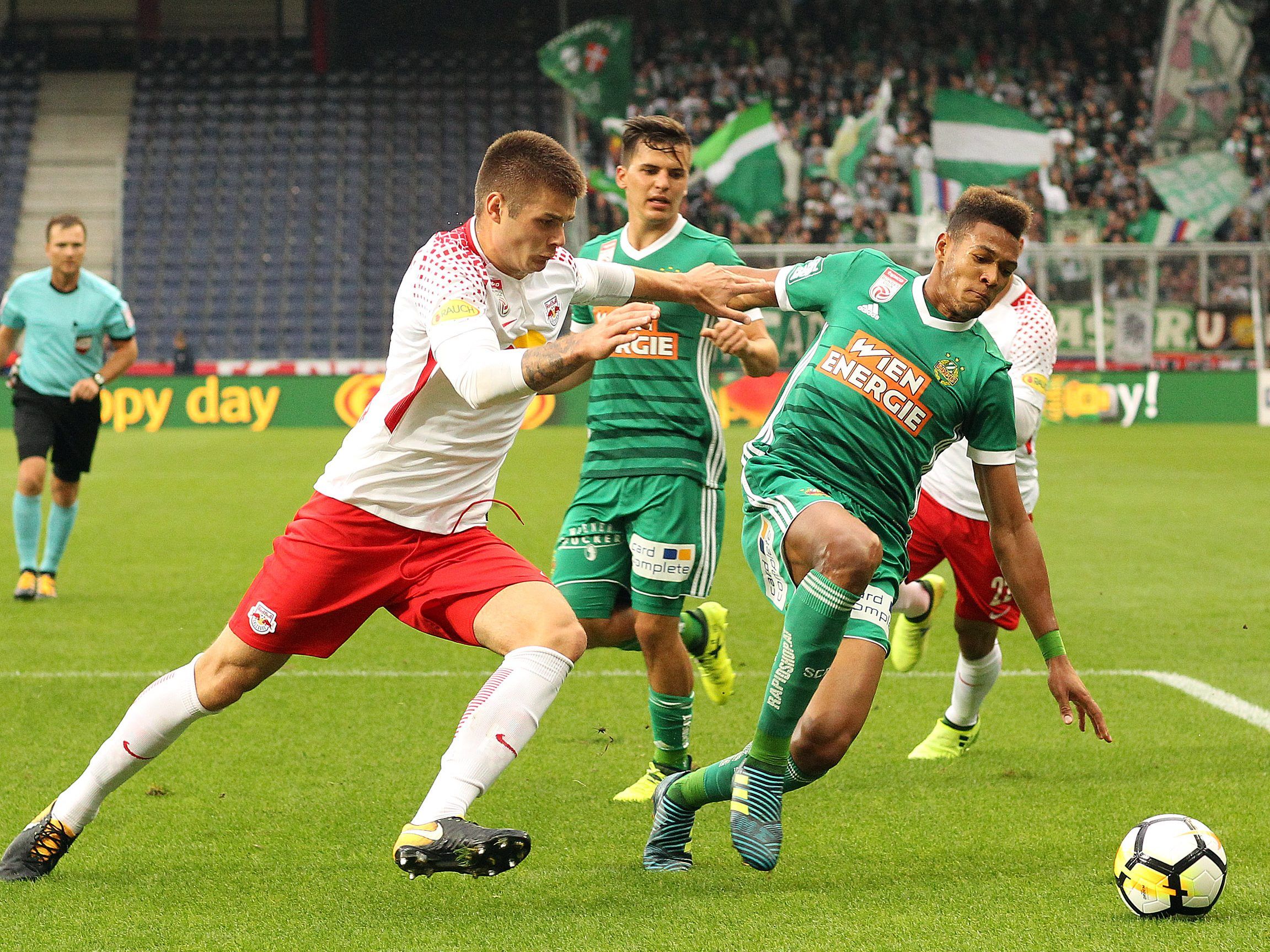 Unentschieden ging das Match zwischen Rapid Wien und Red Bull Salzburg am Sonntag aus.