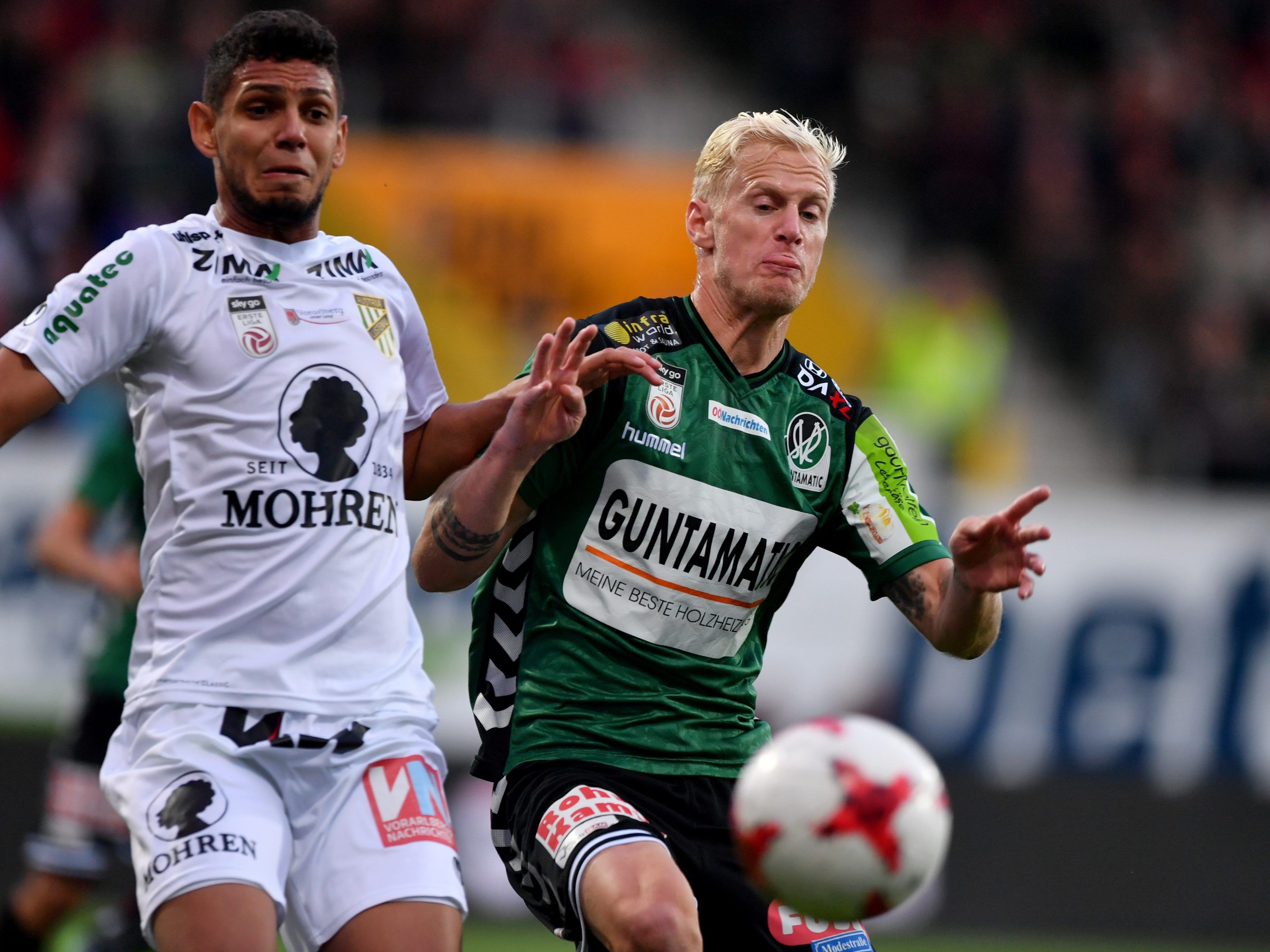 Austria Lustenau konnte eine 1:0-Führung gegen Ried nicht in Punkte umwandeln.
