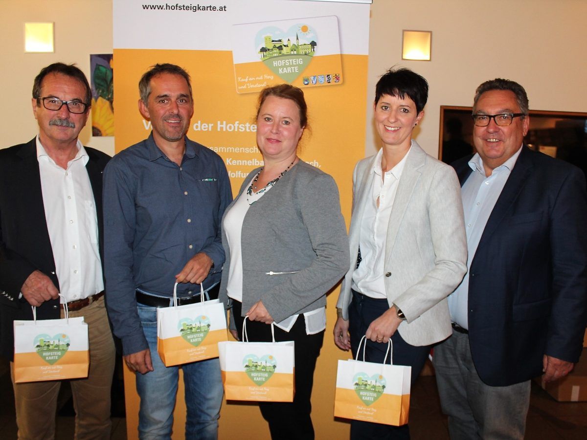 Walter Eberle, Gerald Klocker, Michaela Sutter, Sandra Mager und Wolfgang Herburger.