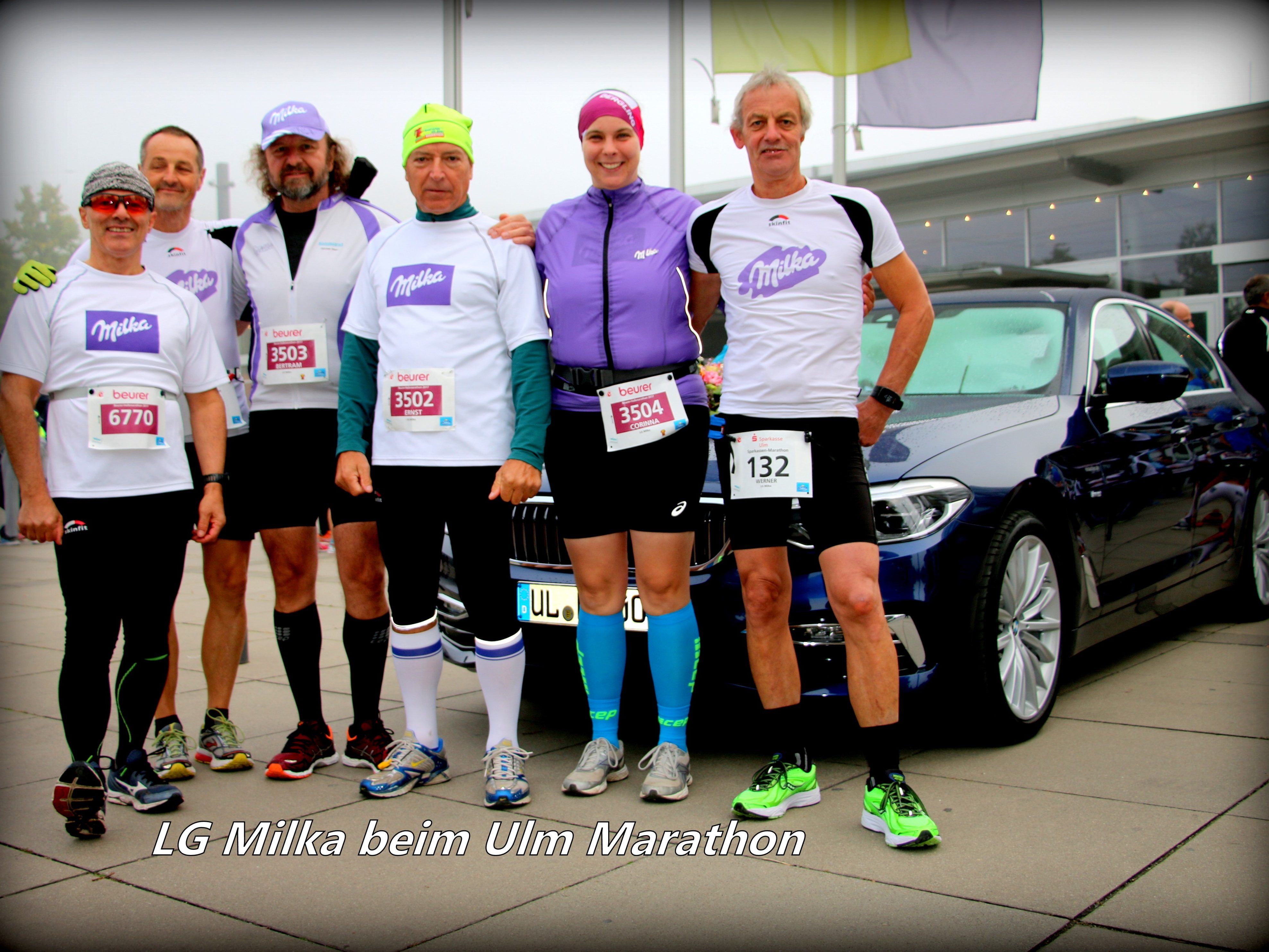 Die Laufgruppe Milka beim Ulm Marathon. Die Laufgruppe Milka beim Ulm Marathon.