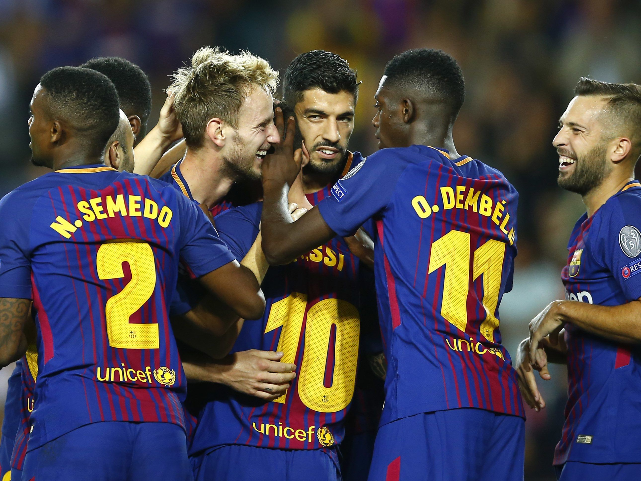 Barcelona durfte zum CL-Auftakt gegen Juventus Turin gleich mehrfach jubeln. Barcelona durfte zum CL-Auftakt gegen Juventus Turin gleich mehrfach jubeln.