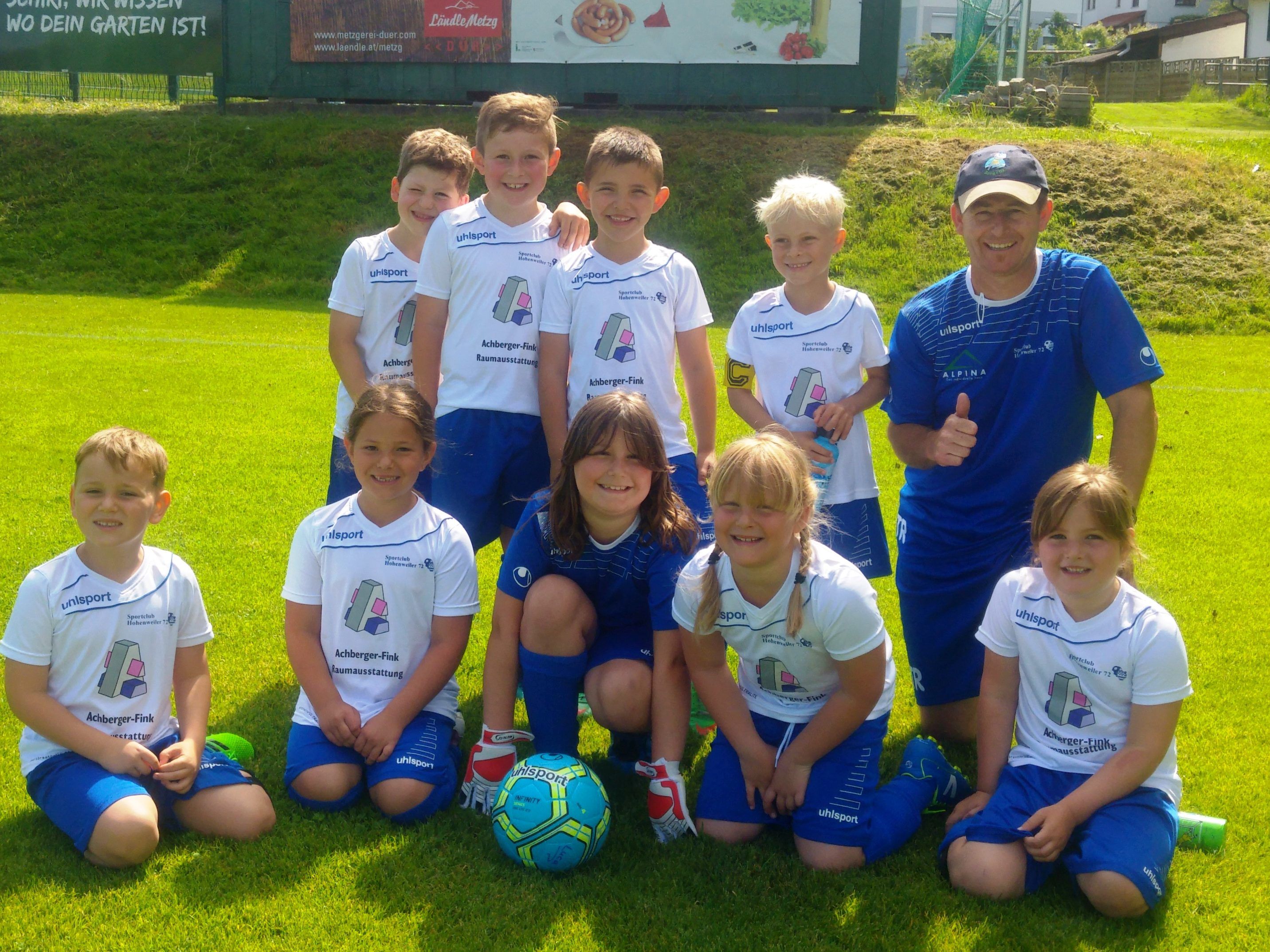 SC Hohenweiler / U8 mit Trainer Mario Rupfle SC Hohenweiler / U8 mit Trainer Mario Rupfle
