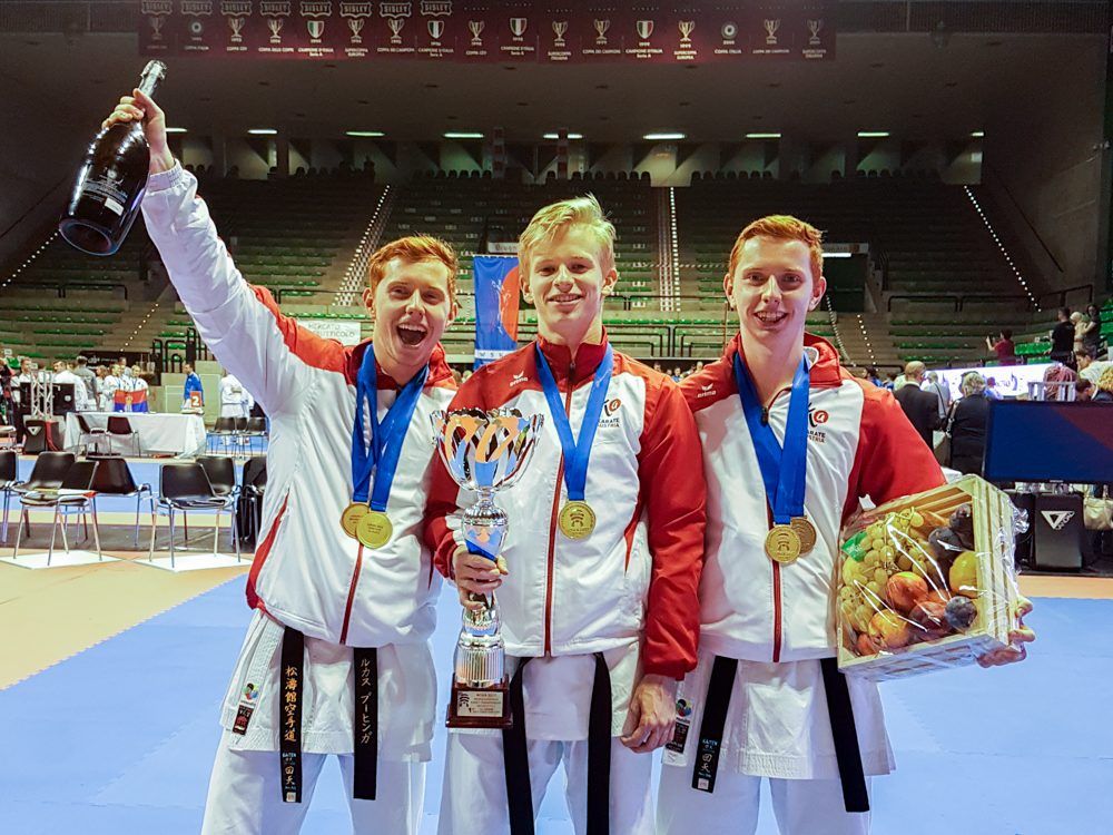 KATA Team mit Lukas Buchinger, Vincent Forster, Christoph Buchinger