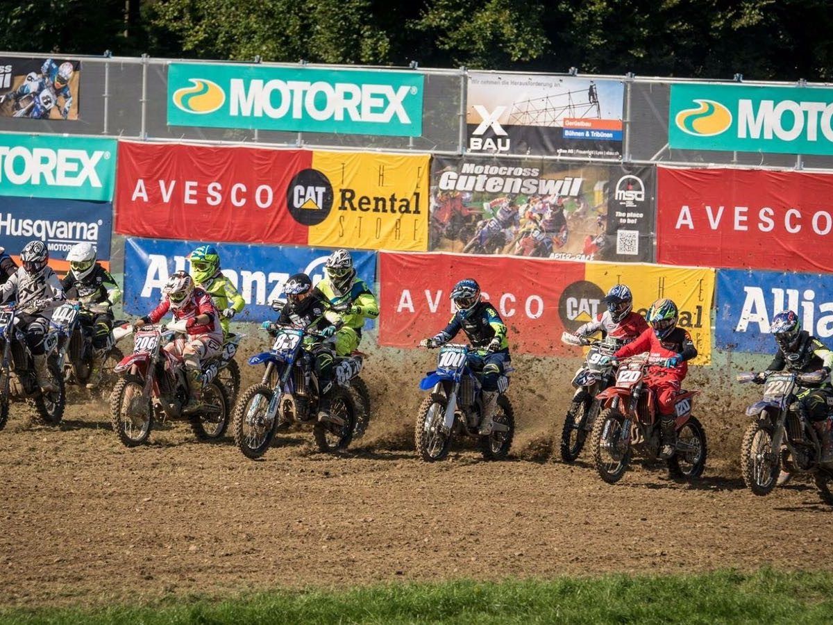 Rene Ender beim Motocross in Gutenswil.