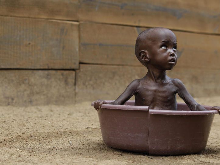 Der Weltweite Hunger trifft Afrika und Asien am aller meisten
