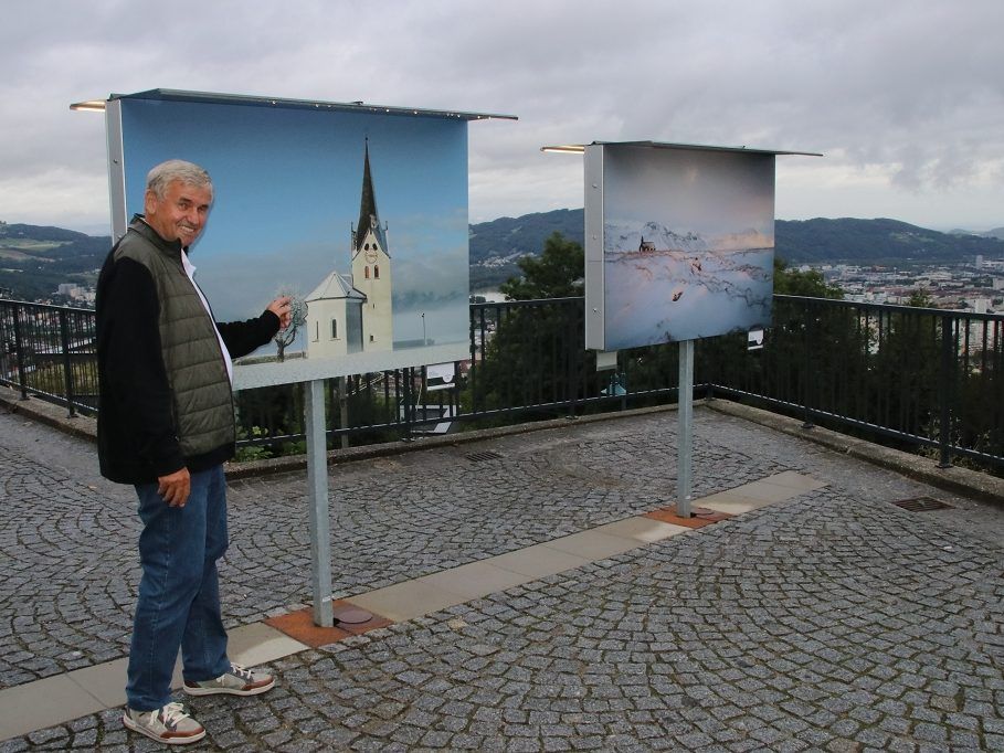 Der Rankweiler Luggi Knobel war als einziger Vorarlberger bei der Fotoausstellung in Oberösterreich dabei Der Rankweiler Luggi Knobel war als einziger Vorarlberger bei der Fotoausstellung in Oberösterreich dabei