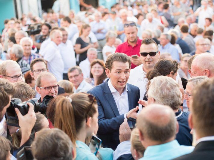 Sebastian Kurz liegt in den Umfragen deutlich voran