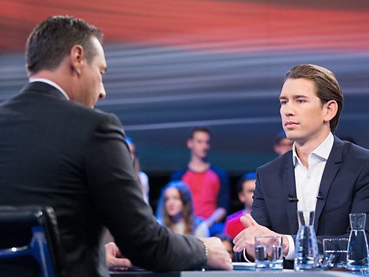 Strache und Kurz im ORF-TV-Duell