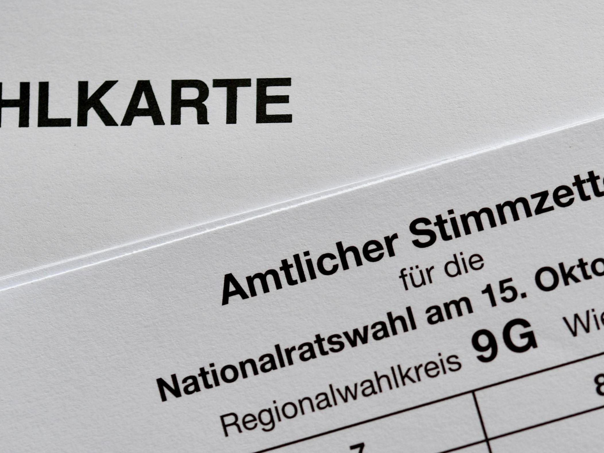 33.000 Wahkarten wurden in Vorarlberg beantragt.