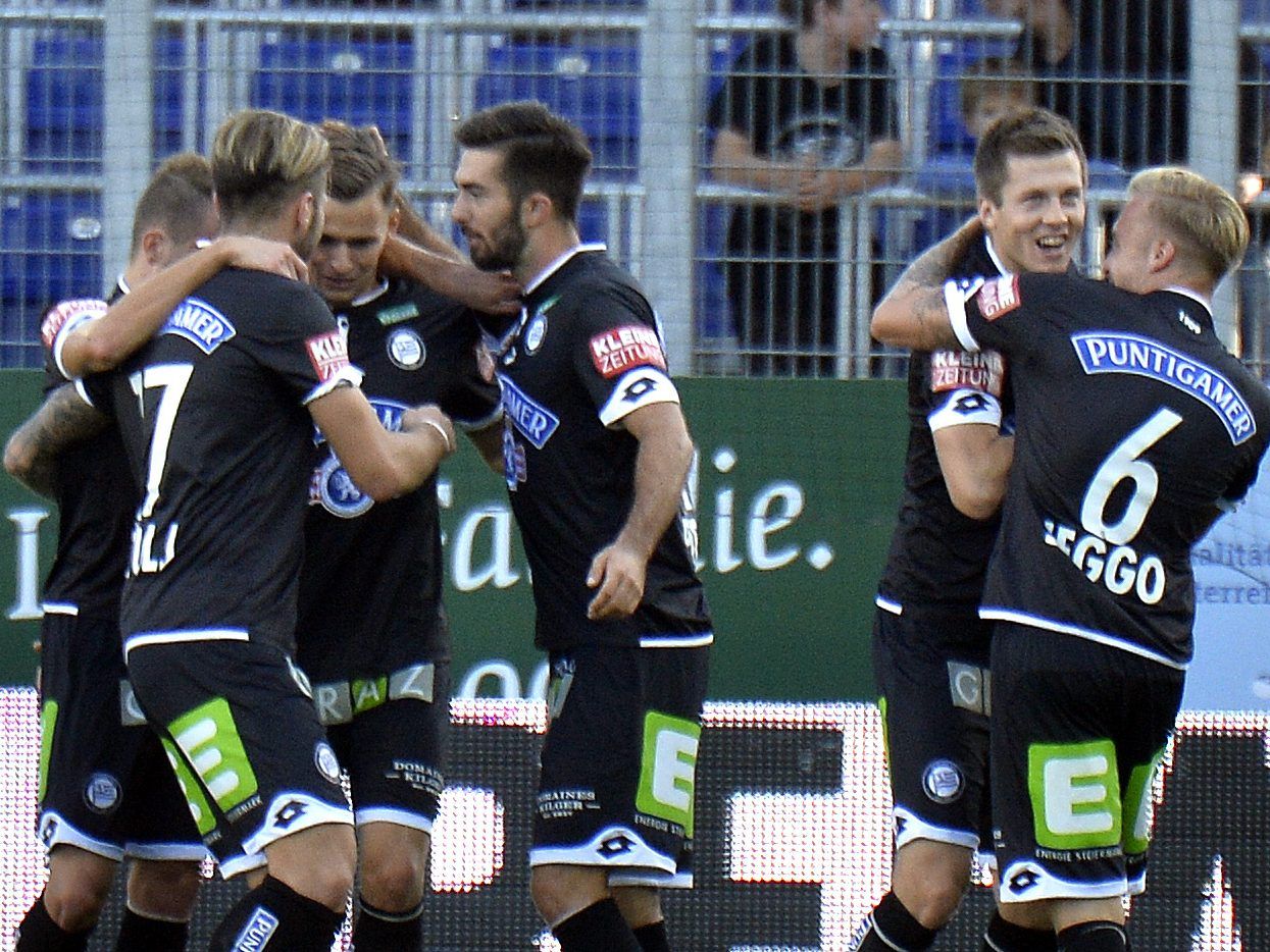 Sturm GRaz bezwingt SKN St. Pölten mit 3:0.