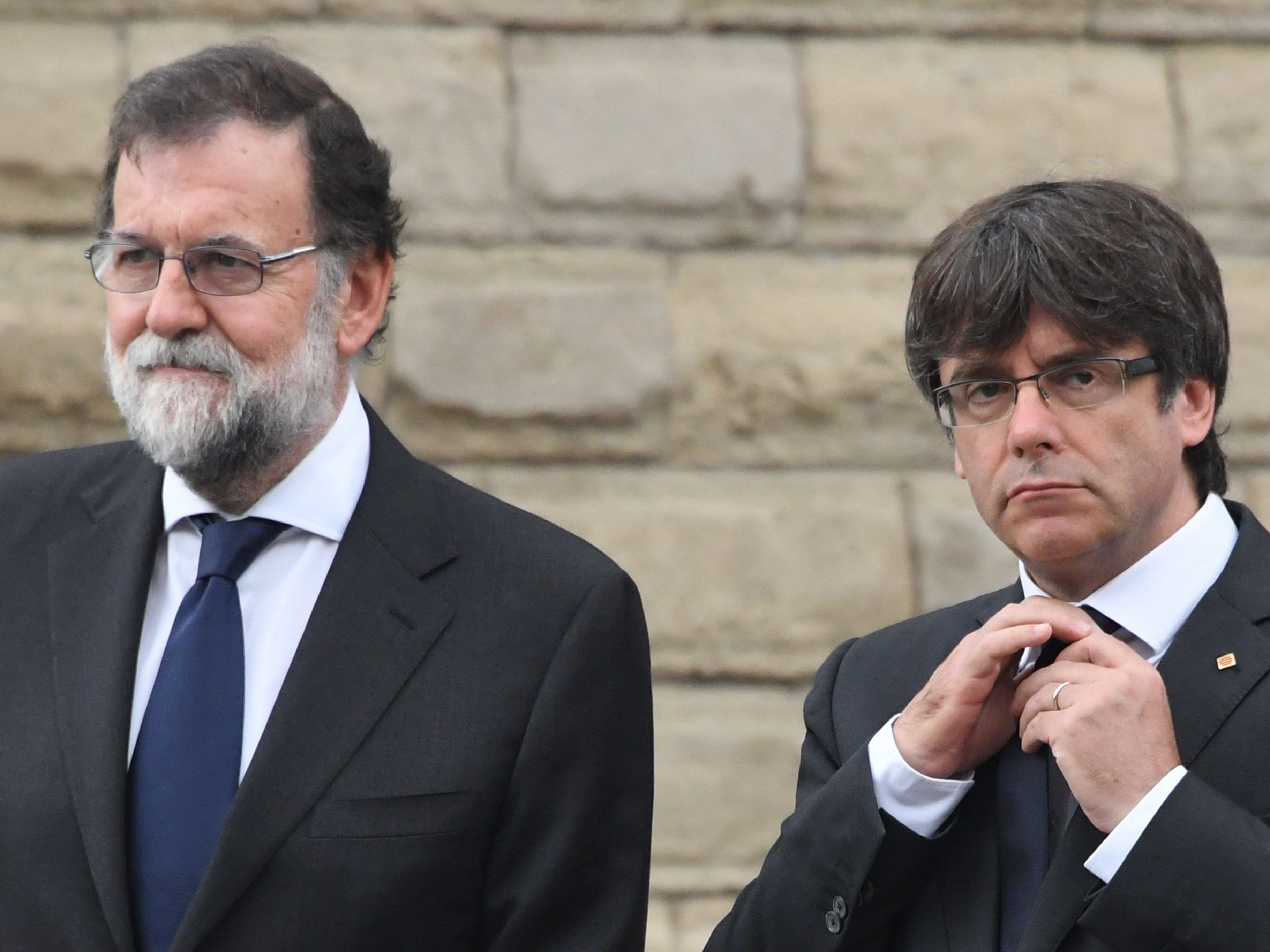 Puigdemont und Rajoy. Puigdemont und Rajoy.