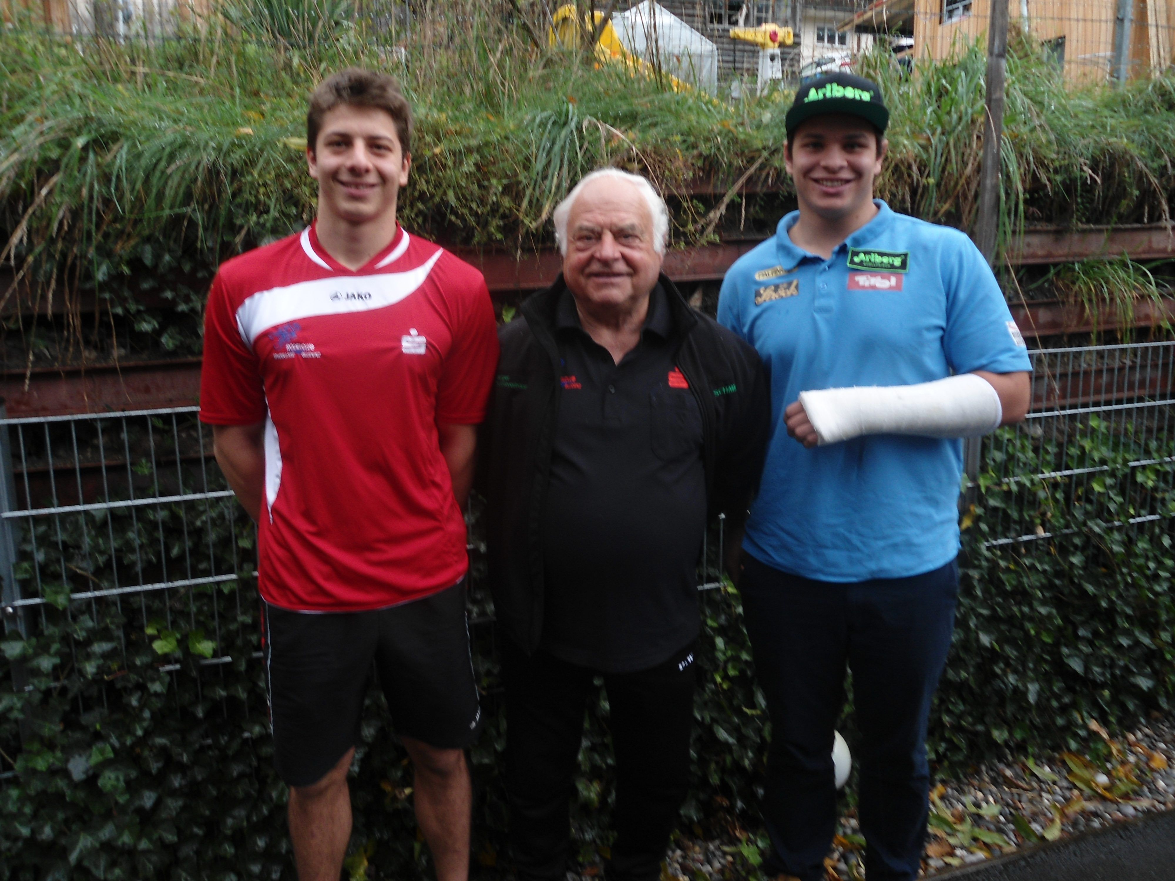 Yannick Müller, Rodelobmann Helmut Tagwerker und Pechvogel Jonas Müller (v.l.). Yannick Müller, Rodelobmann Helmut Tagwerker und Pechvogel Jonas Müller (v.l.).