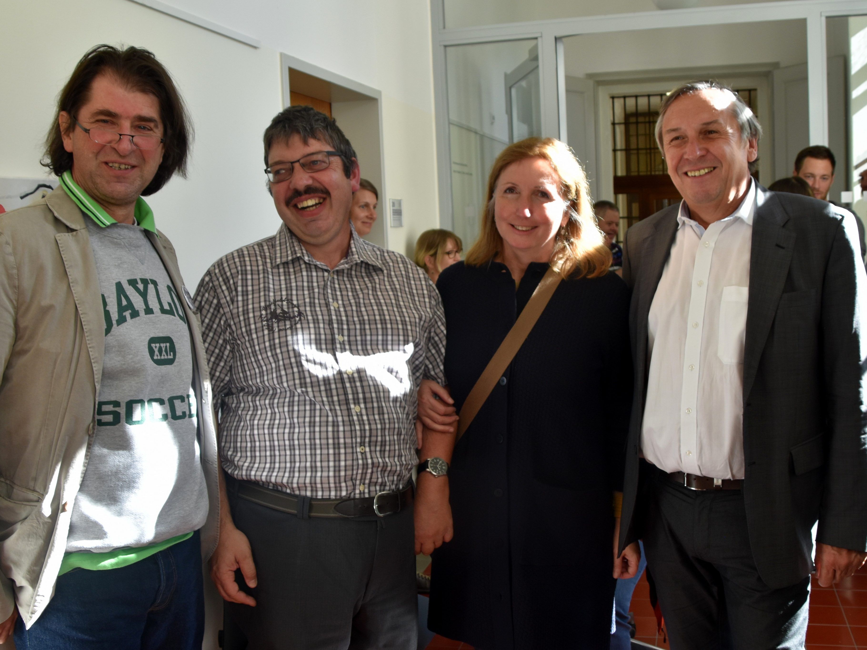 Harald Gfader, Manfred Amann, Christine Lingg und Heinz Bildstein Harald Gfader, Manfred Amann, Christine Lingg und Heinz Bildstein