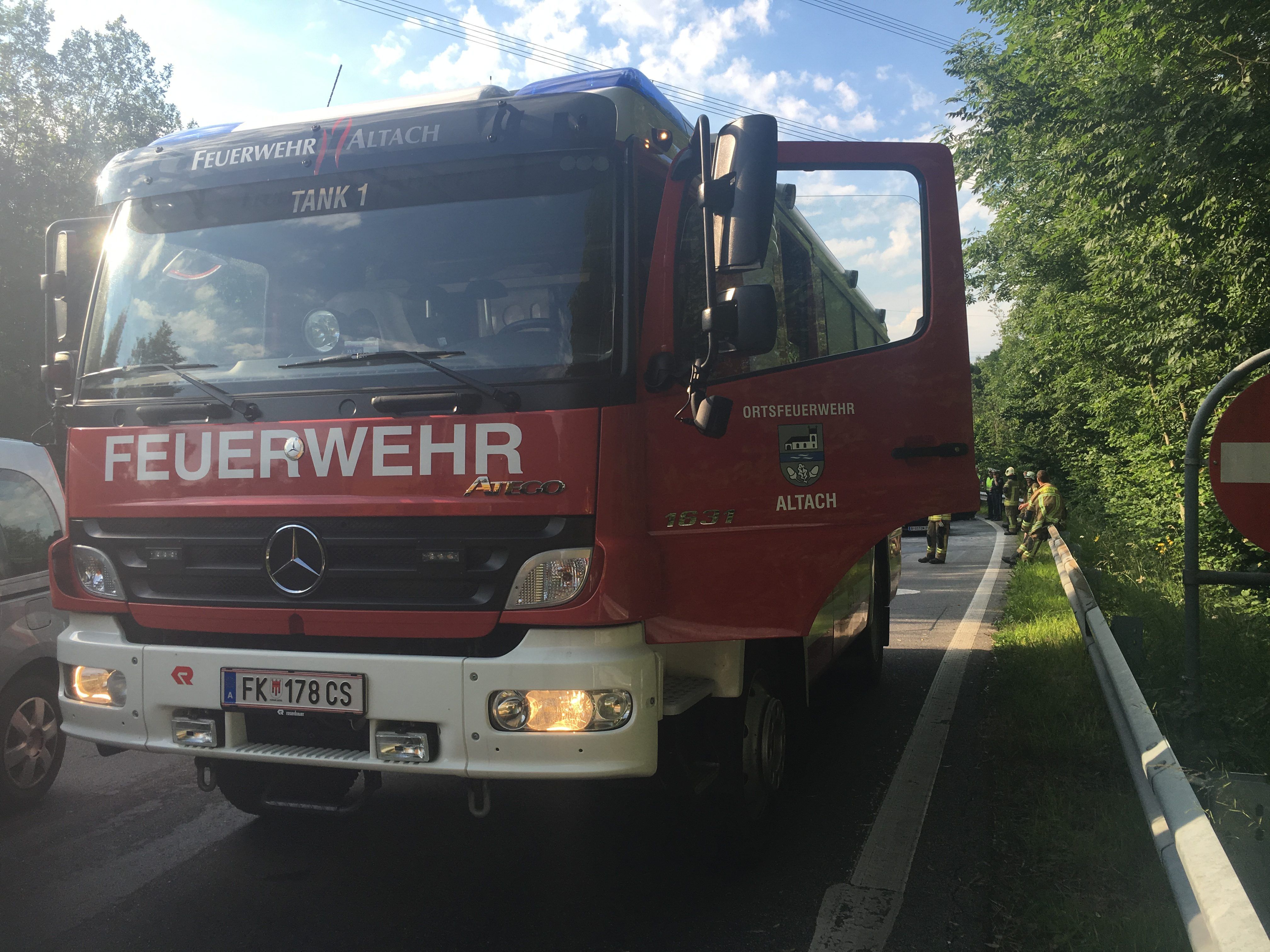 Der Unfall passierte bei der Herbstübung der feuerwehr Altach (Symbolbild). Der Unfall passierte bei der Herbstübung der feuerwehr Altach (Symbolbild).