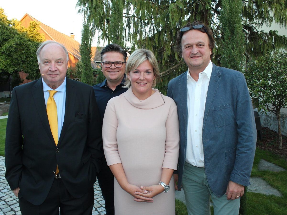 Hans Rauscher, Alexander und Rafaela Berger sowie Hanno Settele.