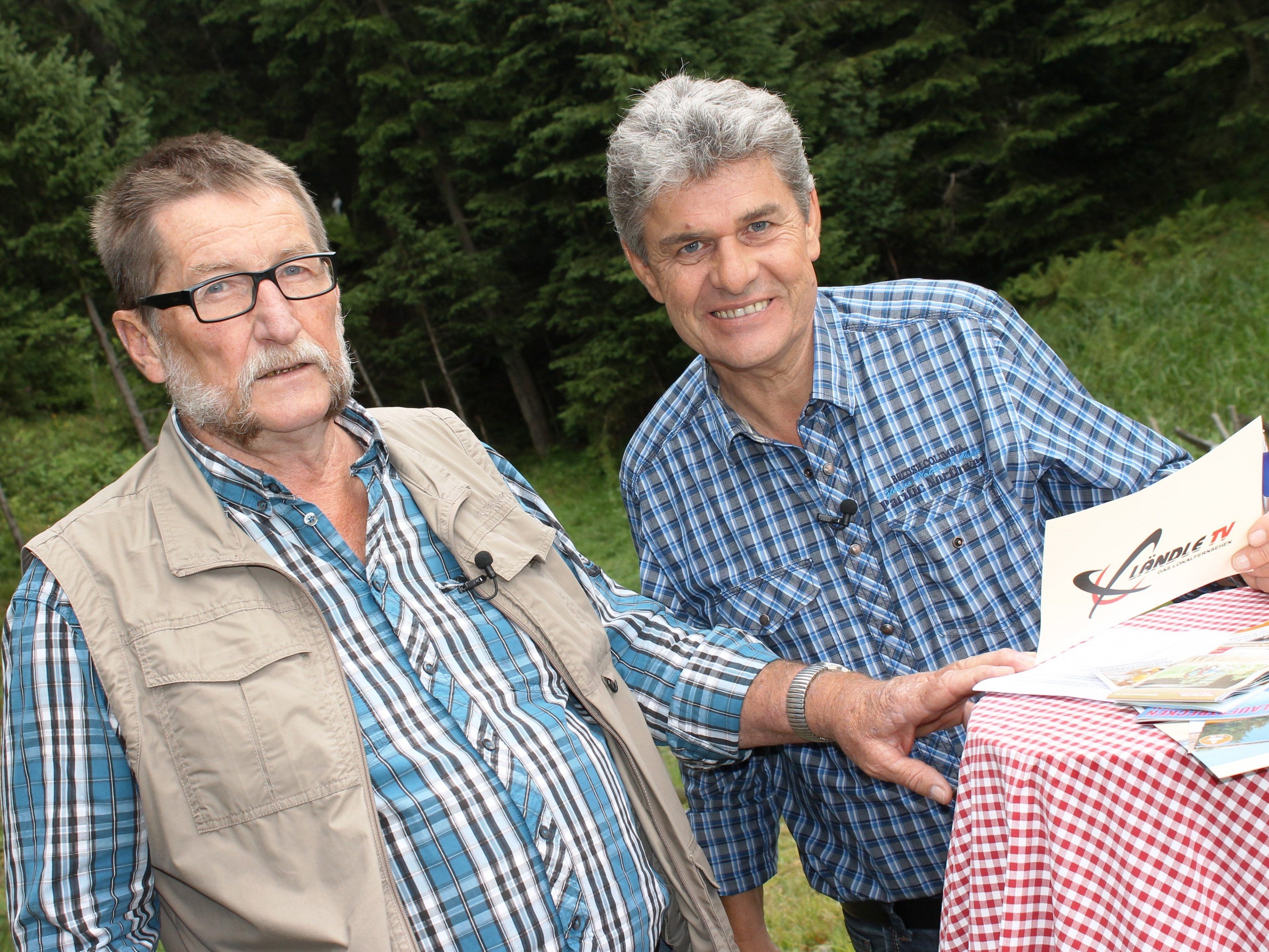 Mit Hans Netzer unterhielt sich beim letzten Ländle-Talk-on-Tour Günter Oberscheider am Hugelsee am Kristbergsattel