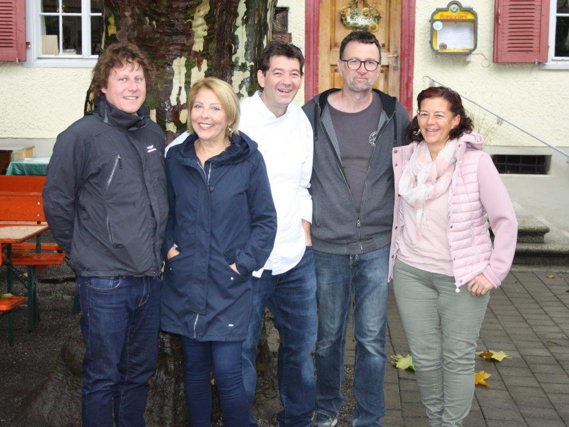 Claudio, Martina, Roland, Wolfgang und Elvira freuen sich auf das Herbstfest in Rankweils Gastgärten Claudio, Martina, Roland, Wolfgang und Elvira freuen sich auf das Herbstfest in Rankweils Gastgärten
