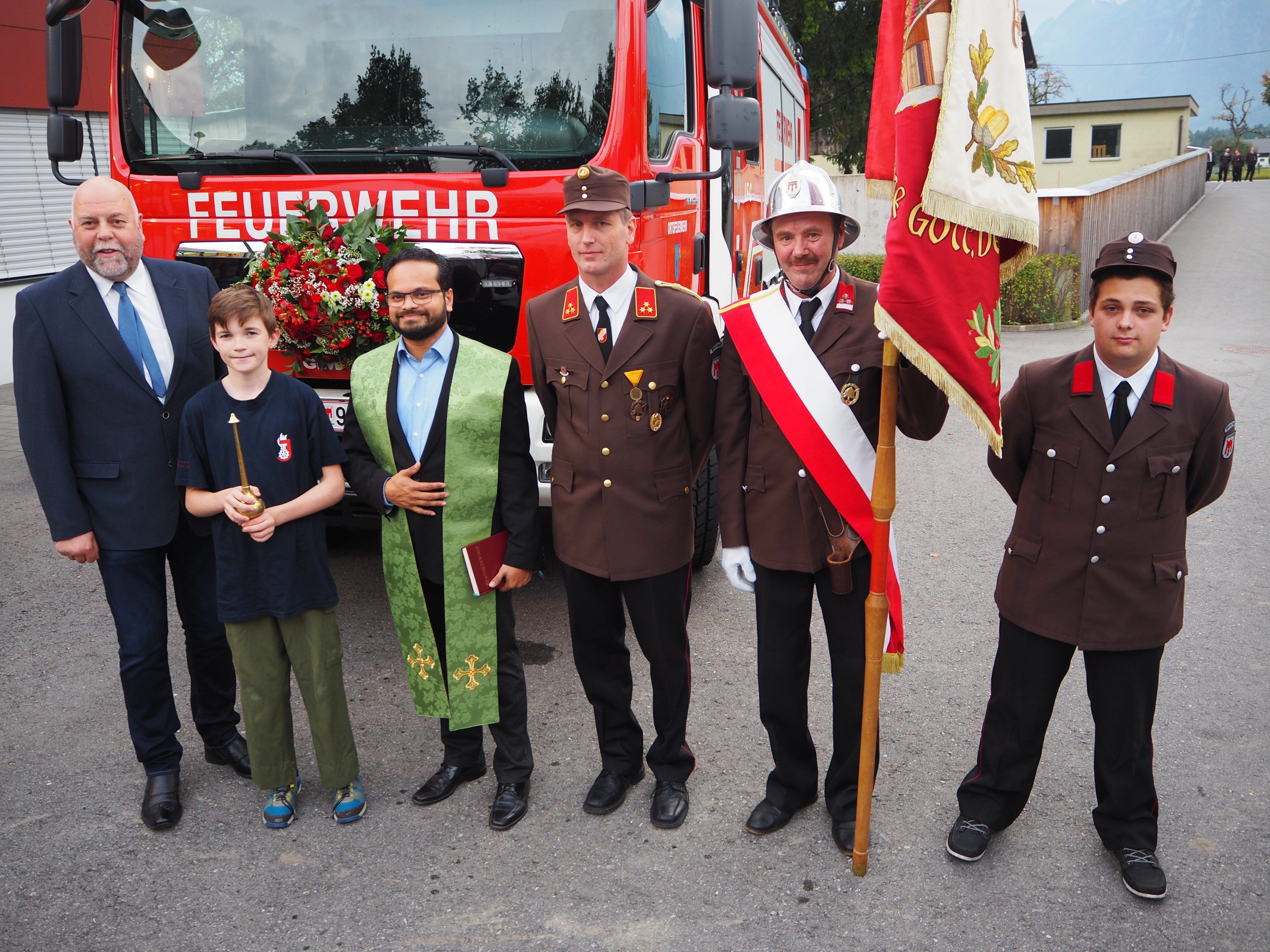 Das neue Löschfahrzeug der Feuerwehr Meiningen