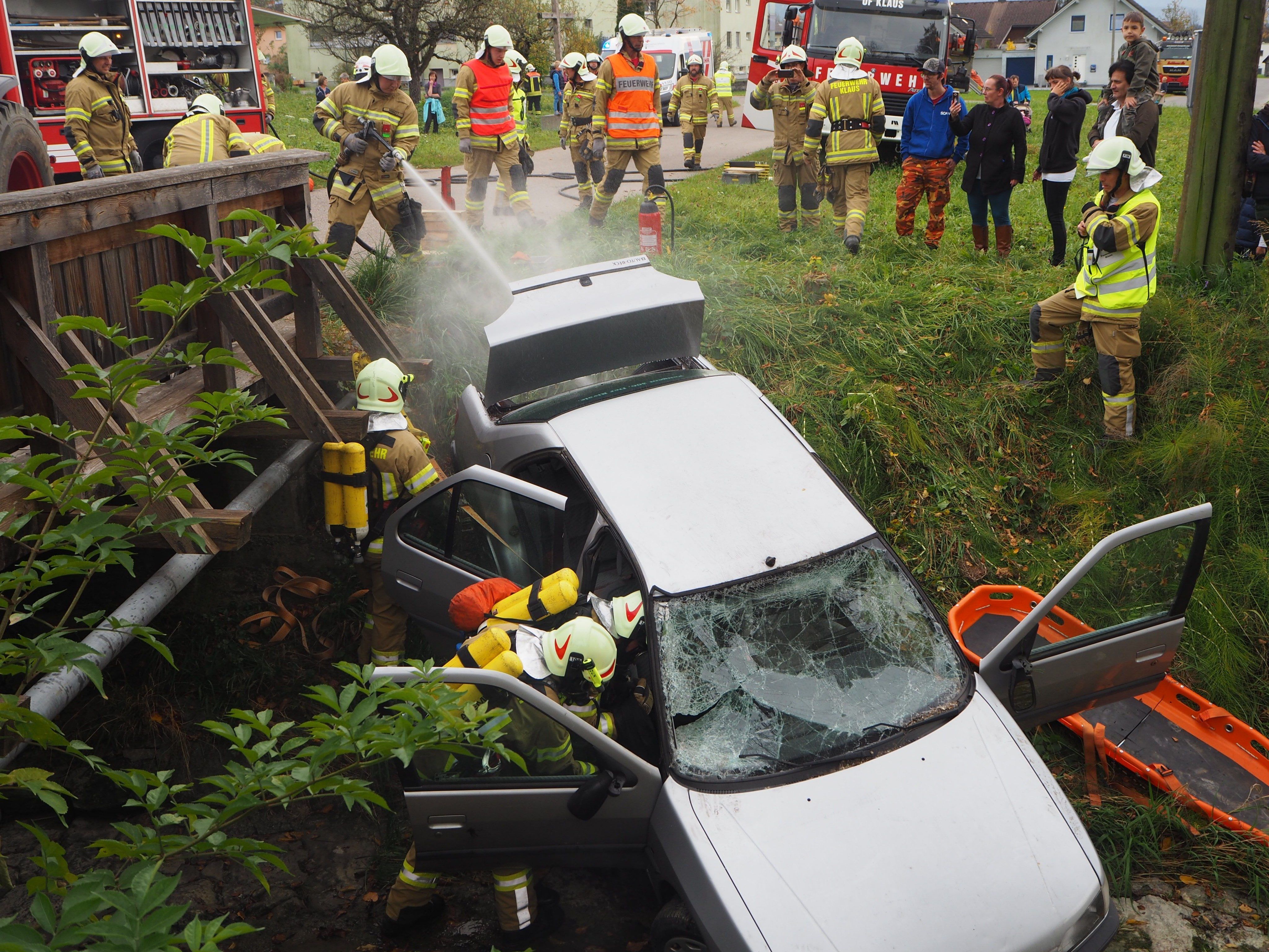 Abschlussübung Feuerwehr Klaus