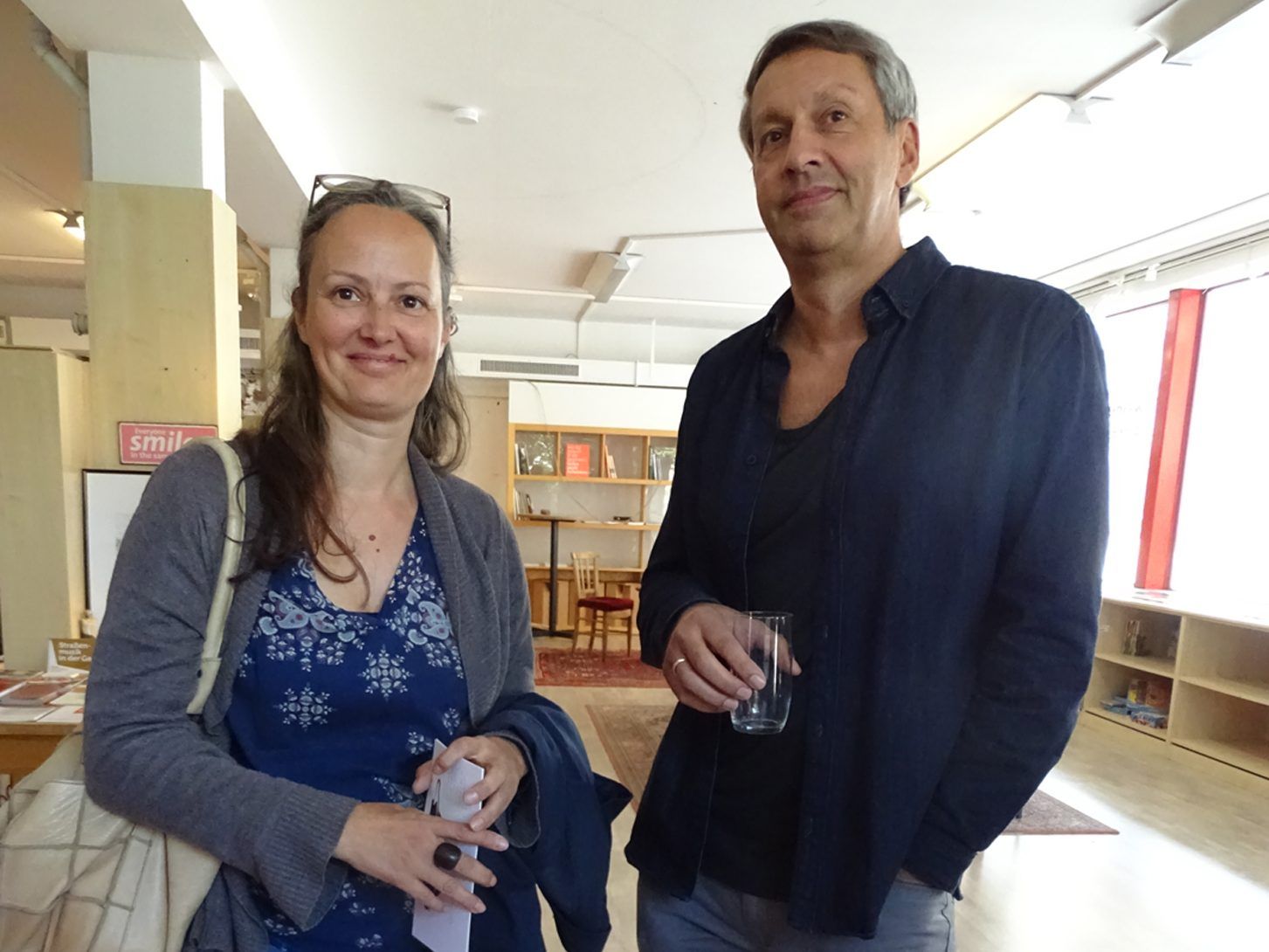 Daniela Peter mit Vernissageredner Dr. Johannes Inama. Daniela Peter mit Vernissageredner Dr. Johannes Inama.