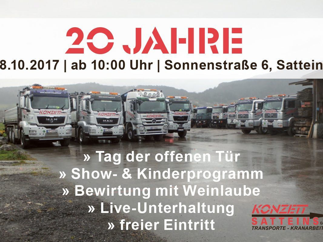 20 Jahre – Tag der offenen Tür