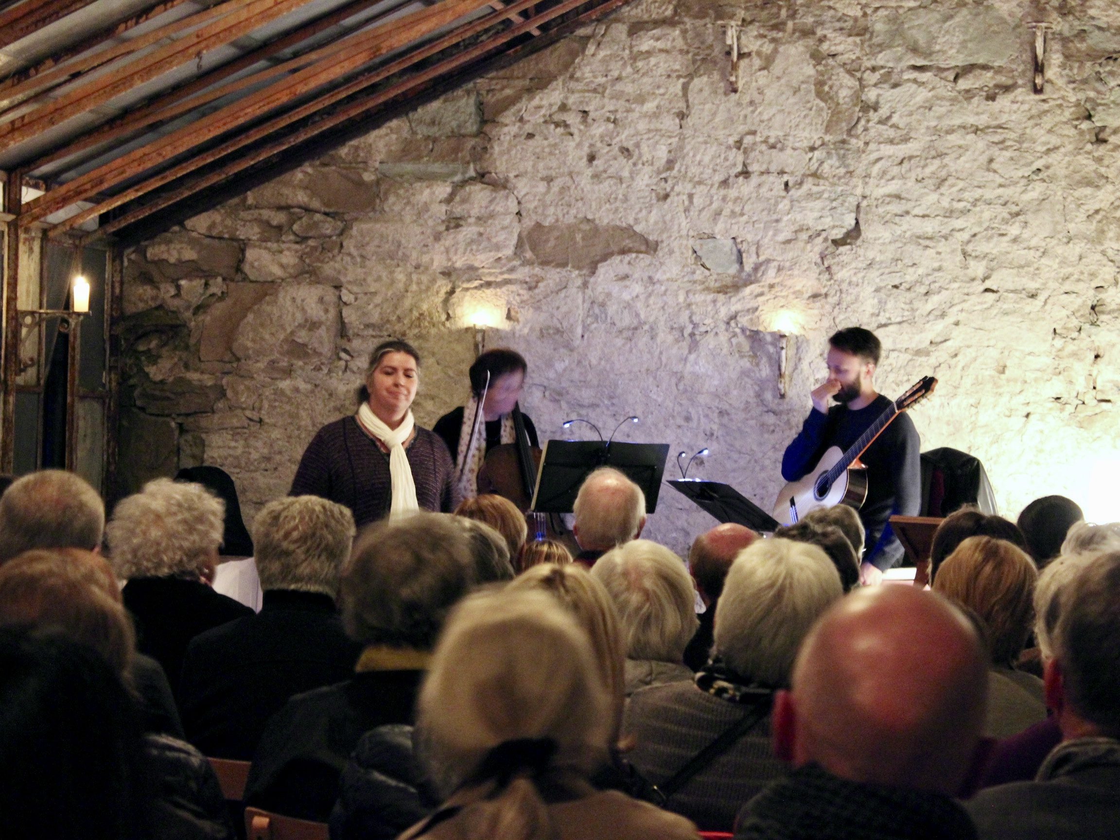 Ein schöner literarisch-lyrischer Abend im vollbesetzten Glashaus der Marienberger Gärtnerei.