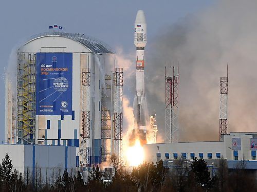 Wettersatellit vom Typ "Meteor-M" und 18 Mikro-Satelliten unterwegs Wettersatellit vom Typ "Meteor-M" und 18 Mikro-Satelliten unterwegs