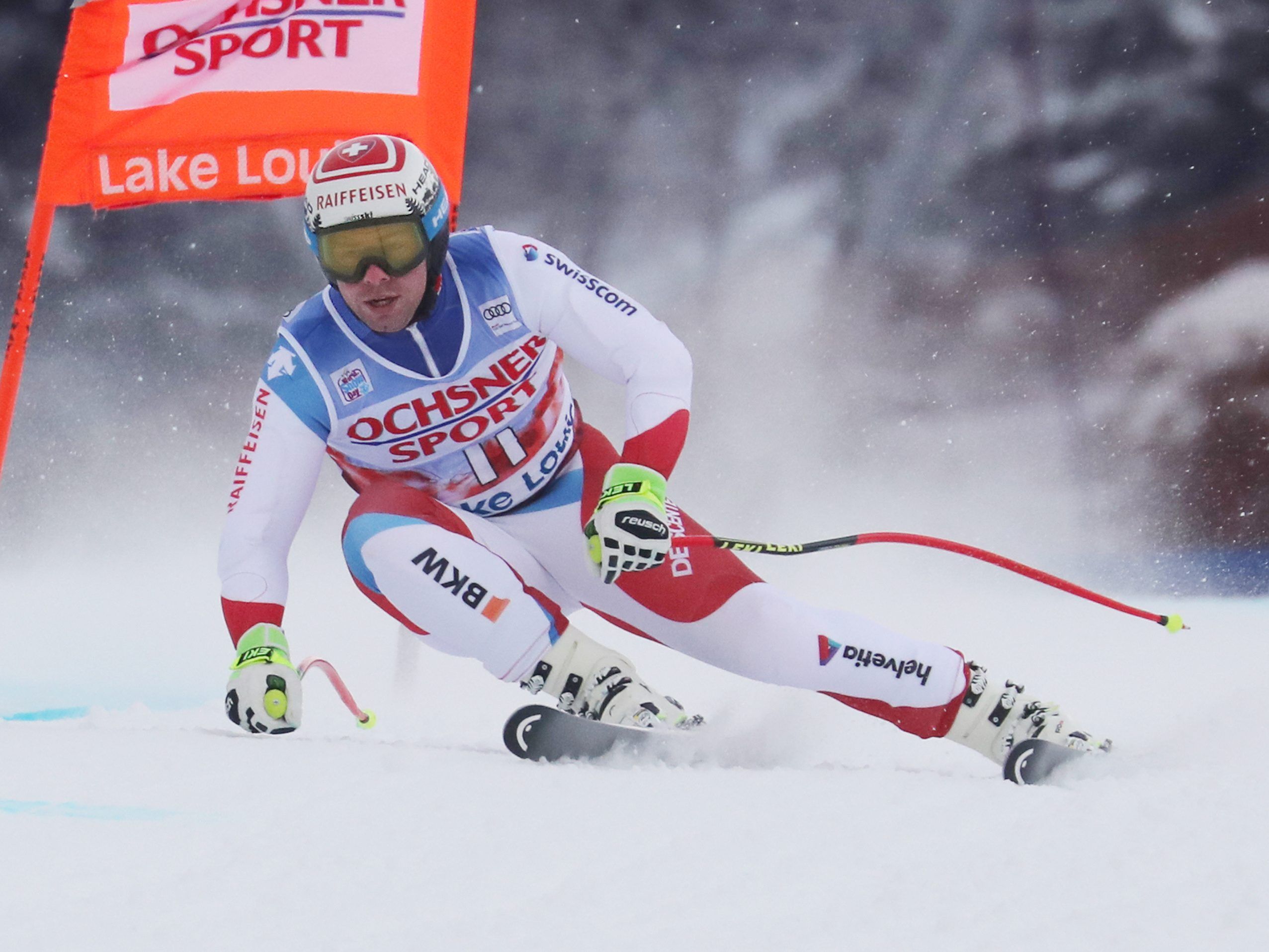 Beat Feuz holte sich den Sieg in Lake Louise. Beat Feuz holte sich den Sieg in Lake Louise.