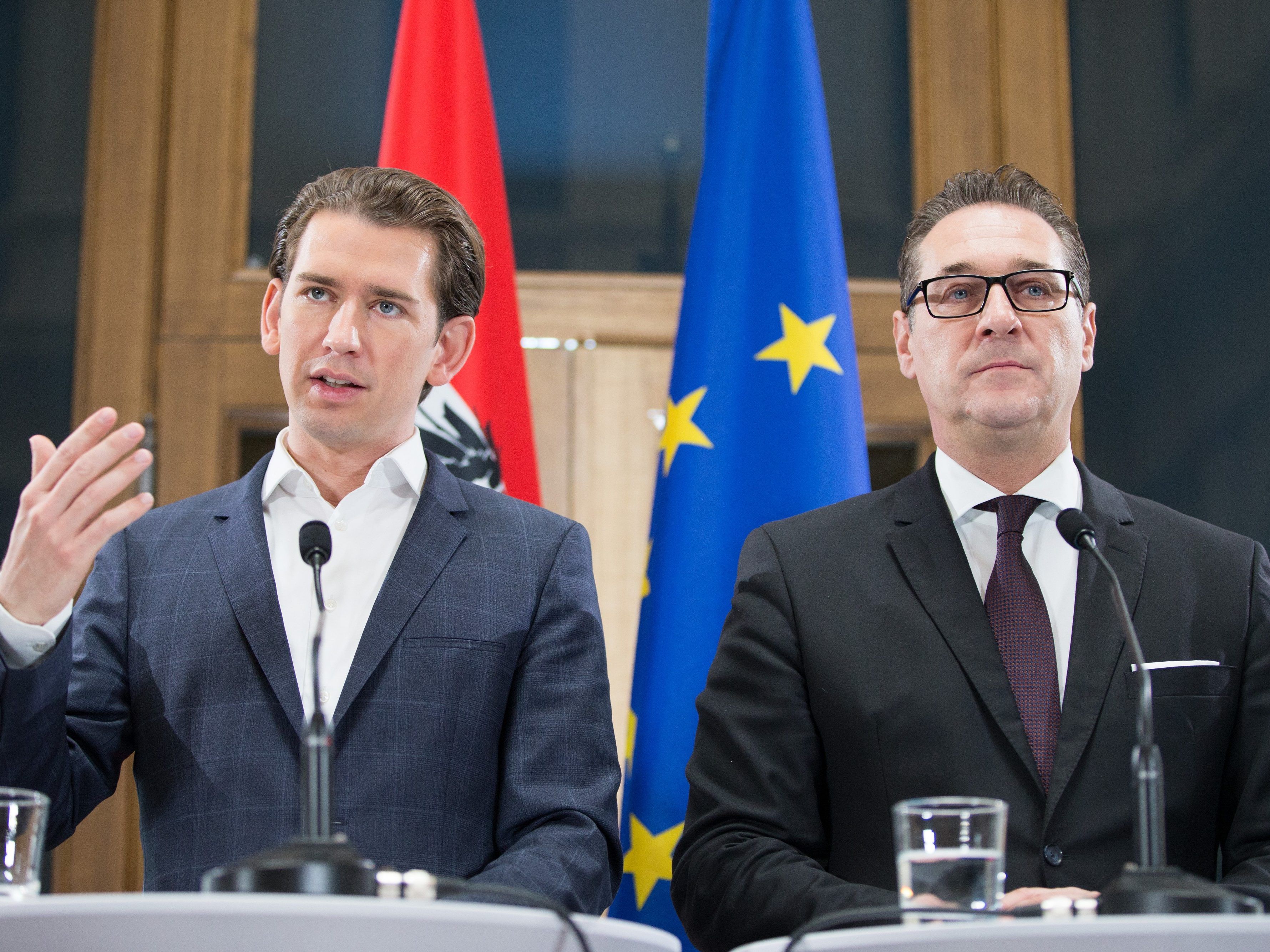 Kurz und Strache informierten über den Stand der Verhandlungen