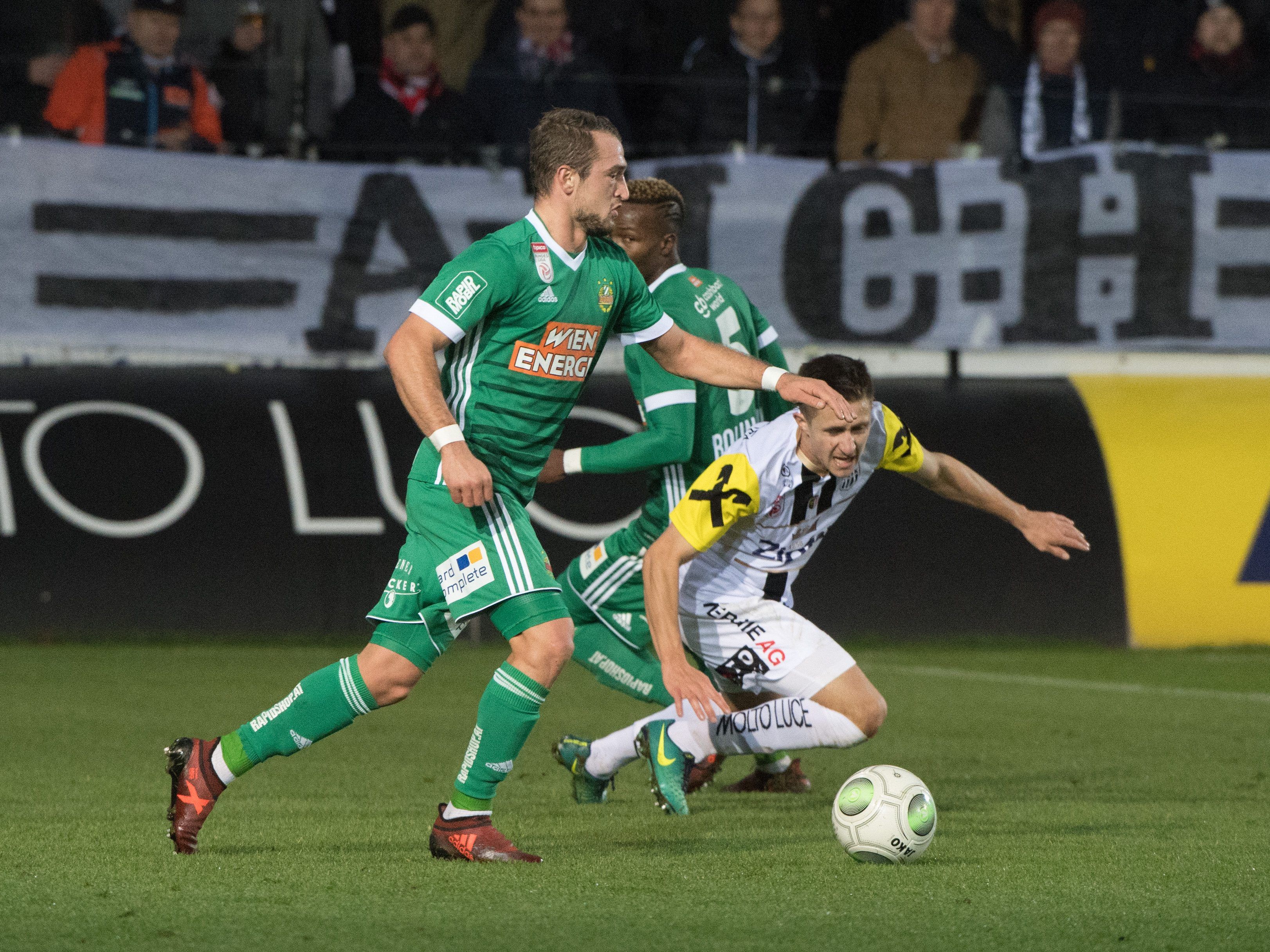 Rapid Wien siegte beim LASK mit 2:1.