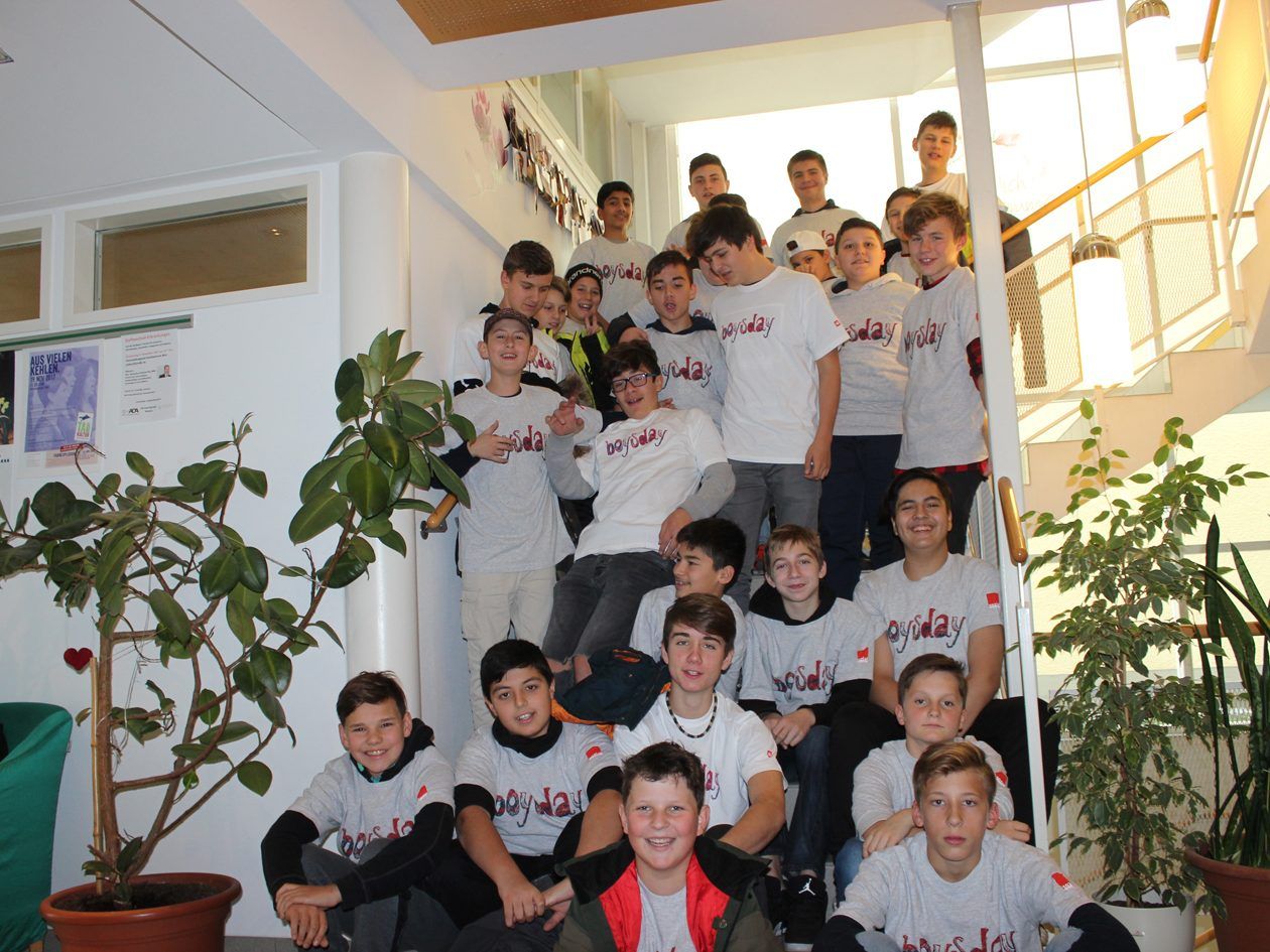 Jungs aus der UNESCO Mittelschule Bürs