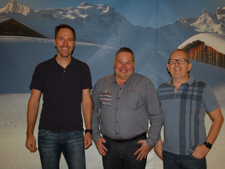 Rainer Gehrmann, Dietmar Tschohl und Martin Walser bei der Jahreshauptversammlung