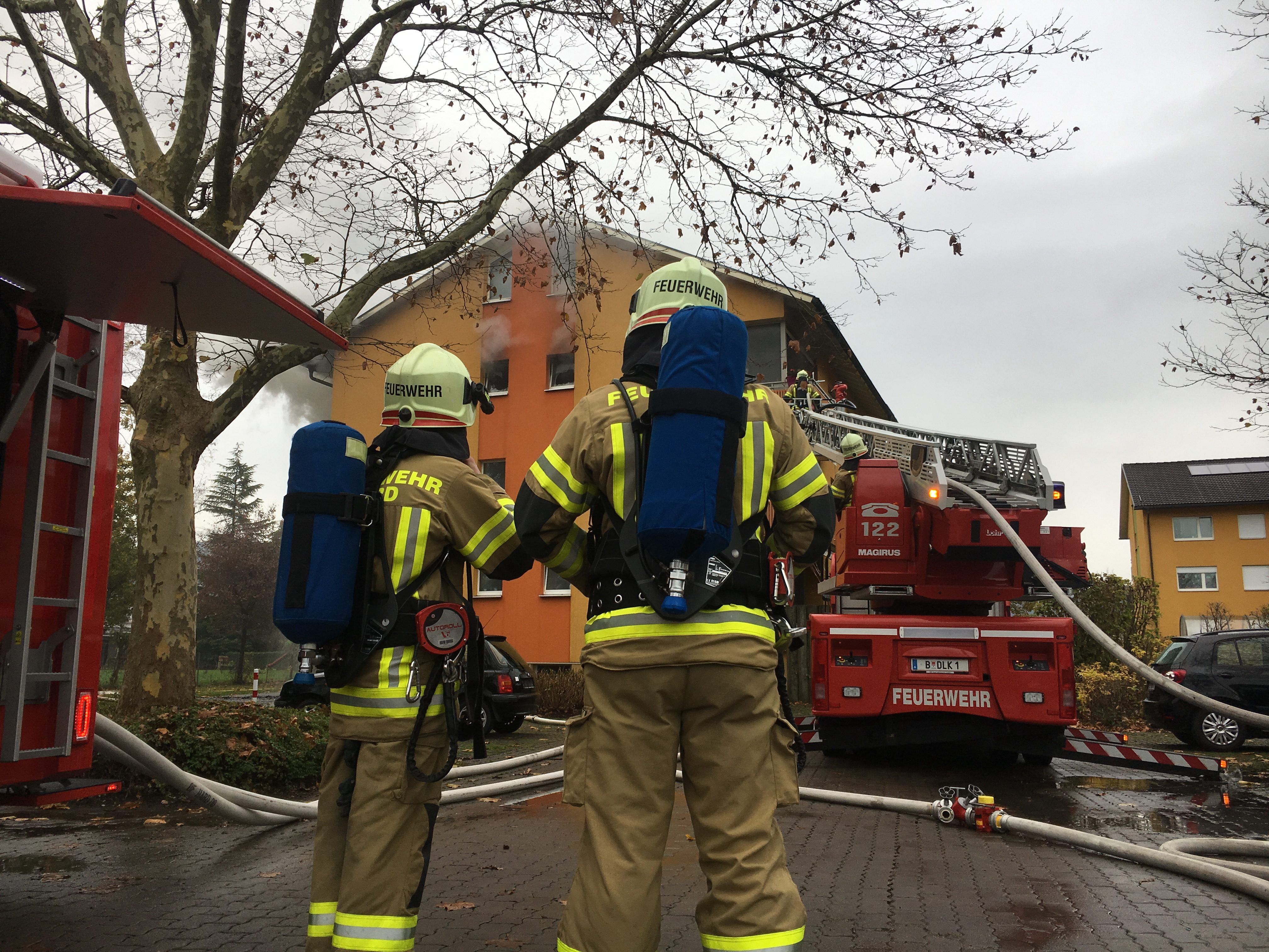 Die Feuerwehren Hard, Lustenau, Fußach und Höchst waren mit insgesamt 100 Einsatzkräften vor Ort. Die Feuerwehren Hard, Lustenau, Fußach und Höchst waren mit insgesamt 100 Einsatzkräften vor Ort.