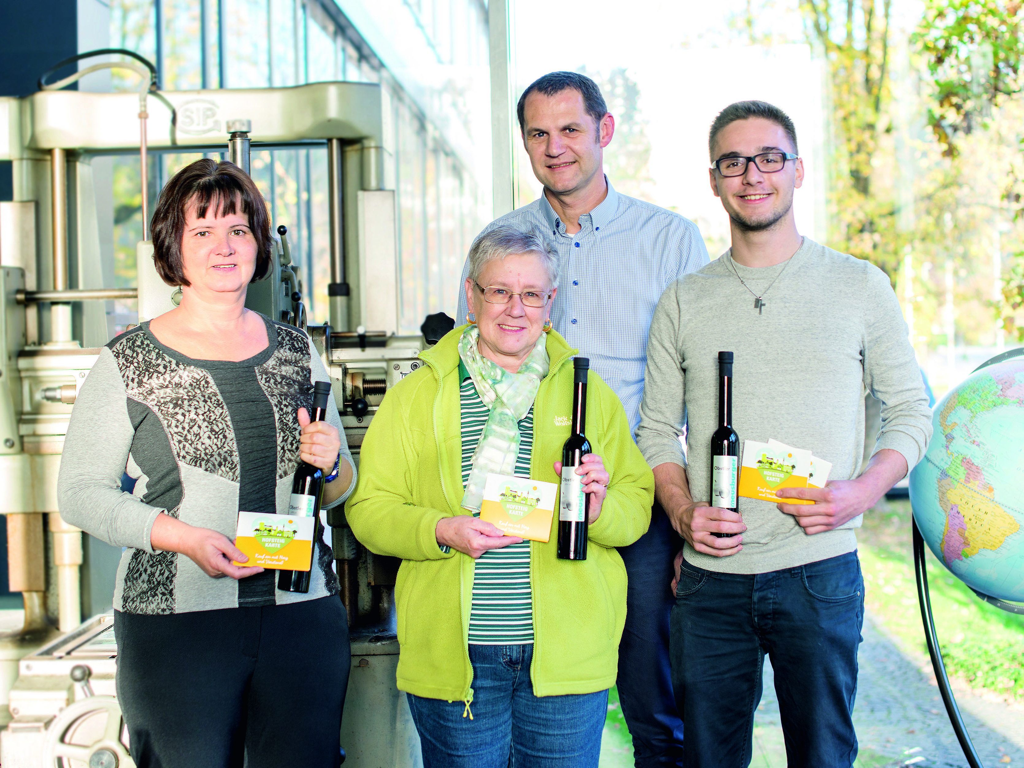 Doris Fend, Renate Ruault, Roman Giesinger und Gabriel Moosbrugger (v.l.n.r.).