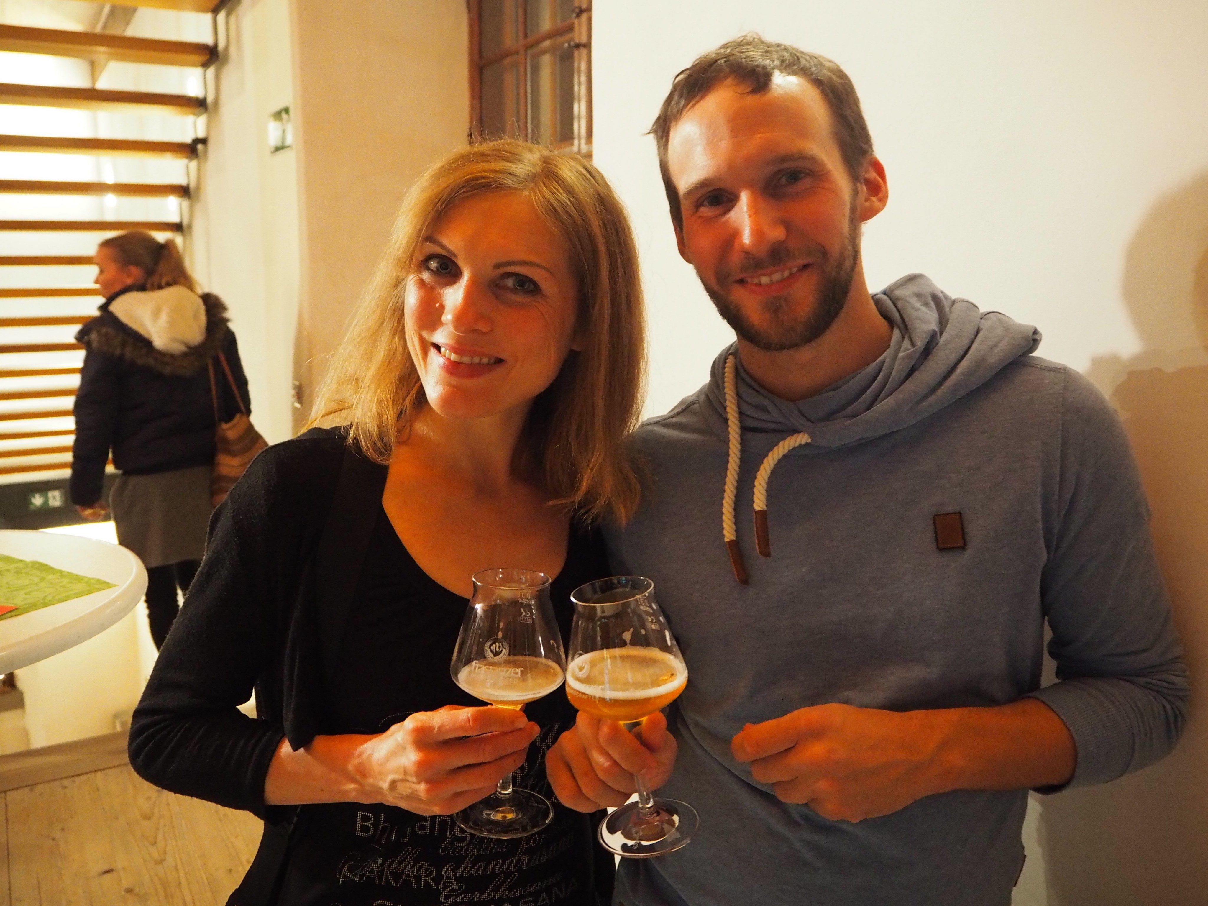 Katrhin und Mathias beim geniessen....