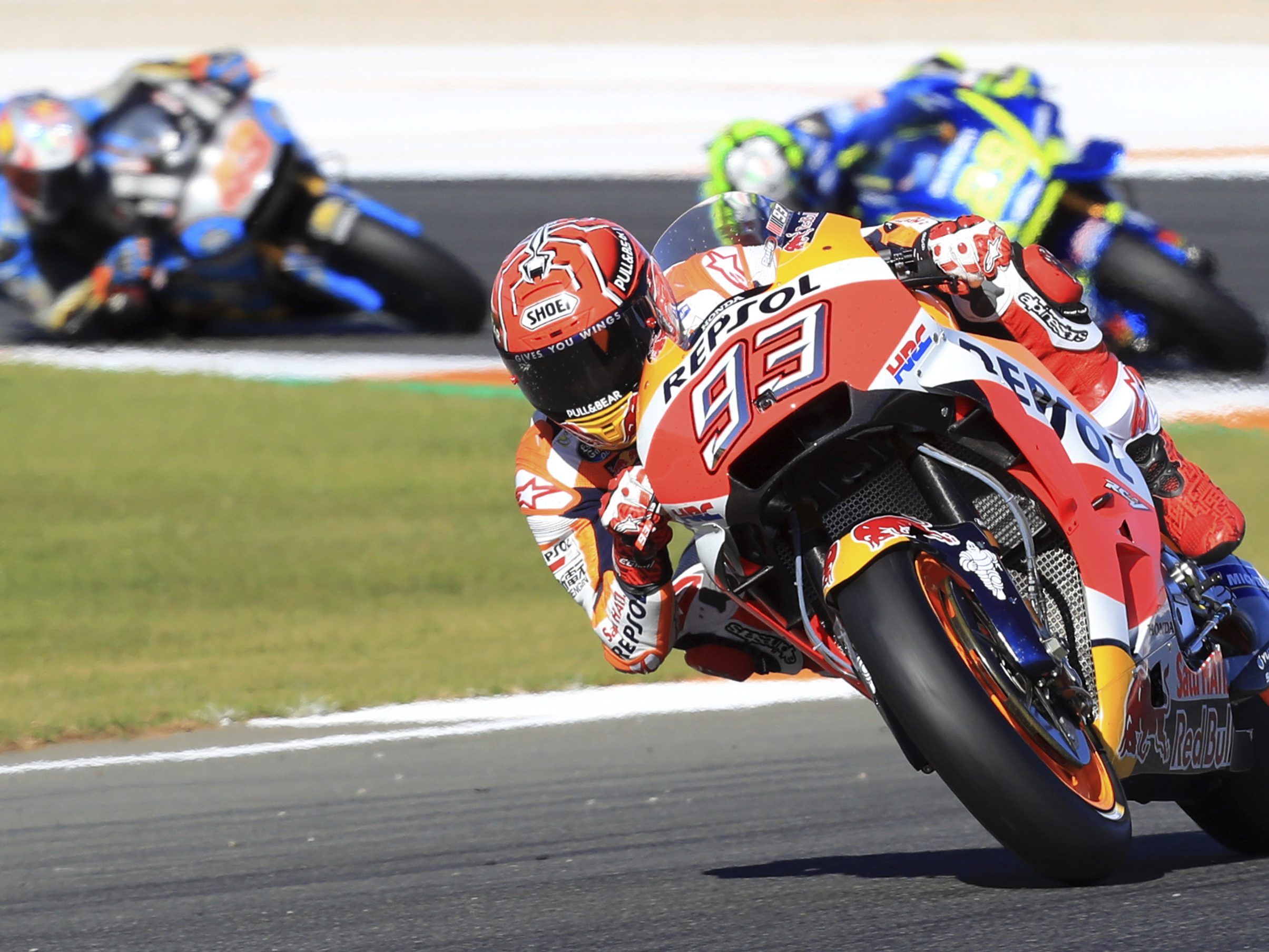 Repsol Honda-Pilot Marc Marquez fixierte in Valencia seinen vierten Moto GP-Titel.