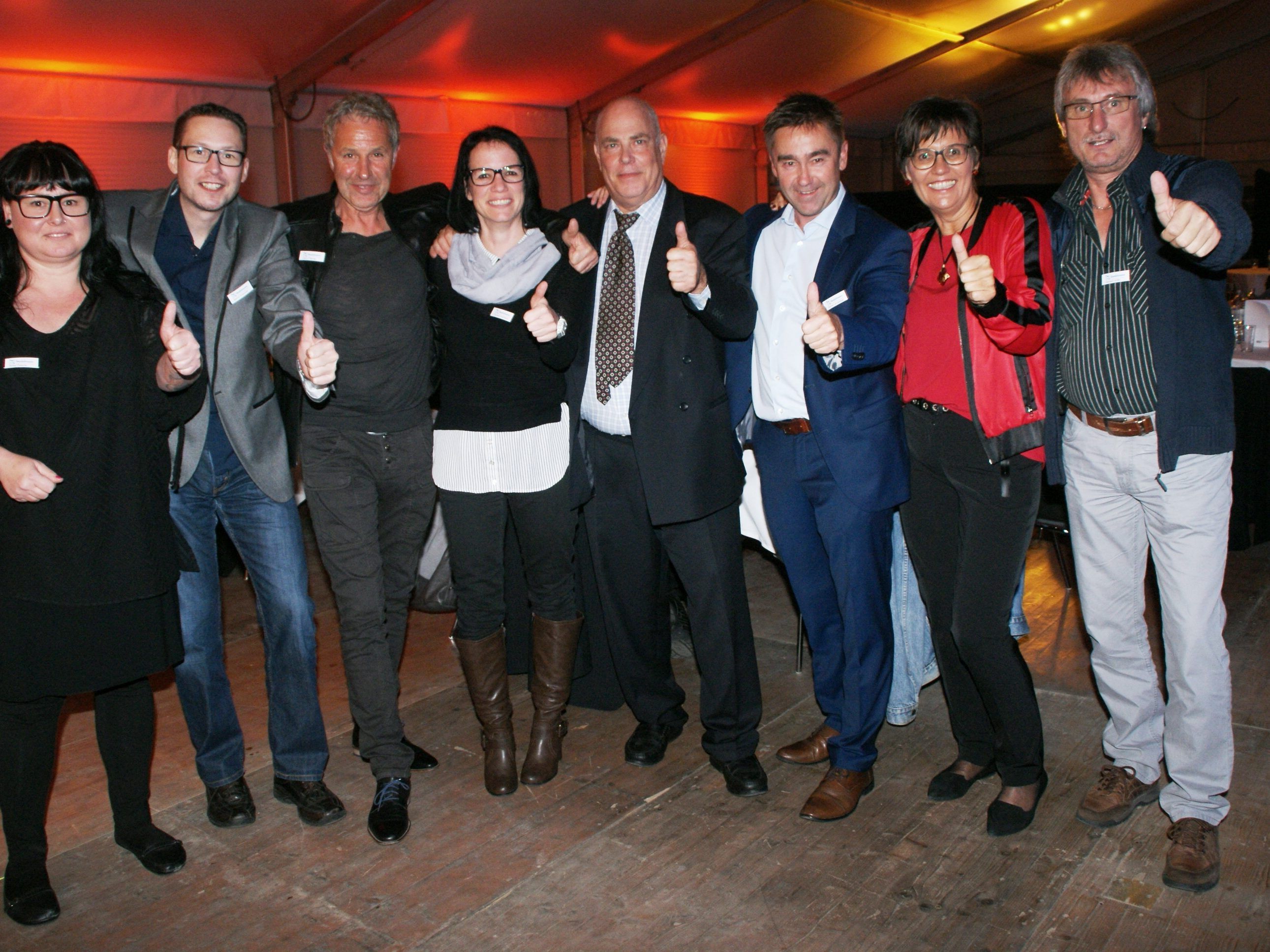 Hans Kohler (Mitte) und sein Stadelmann Dreamteam Hans Kohler (Mitte) und sein Stadelmann Dreamteam