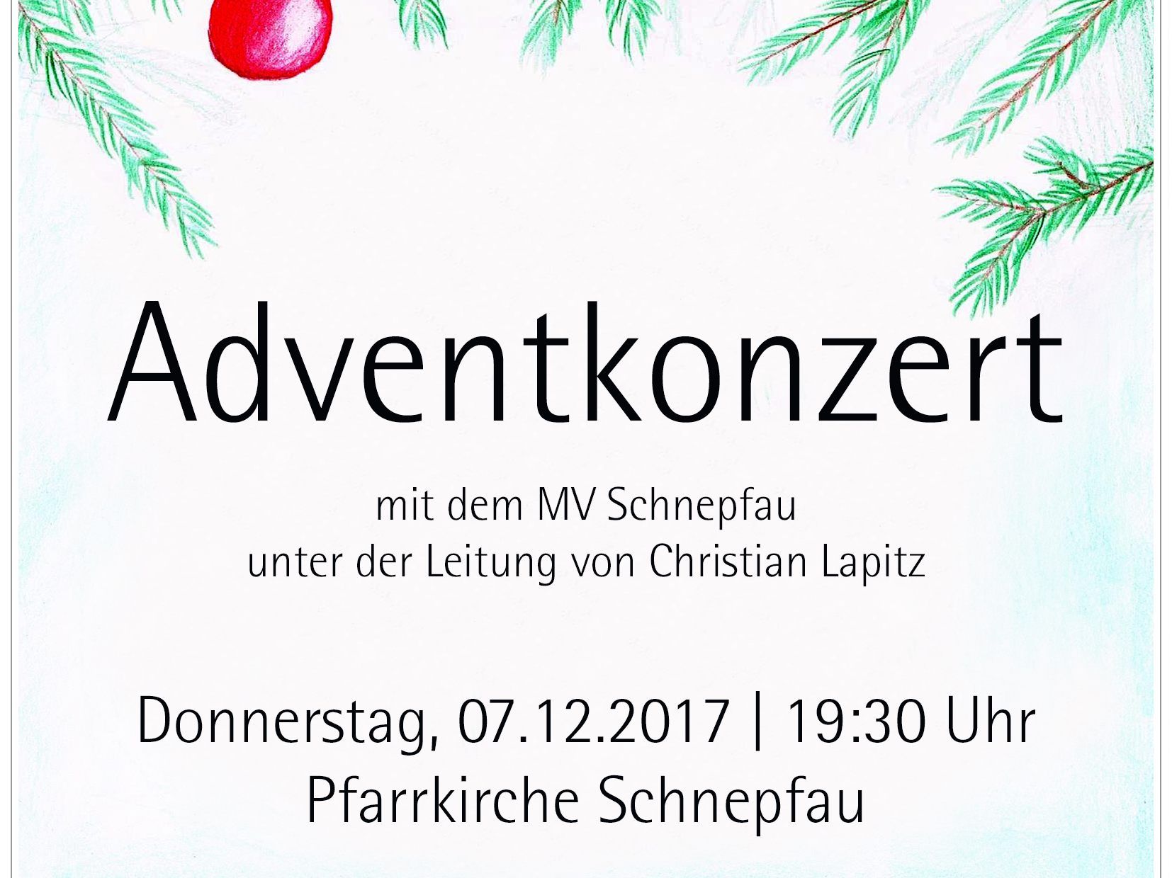 Adventkonzert MV Schnepfau