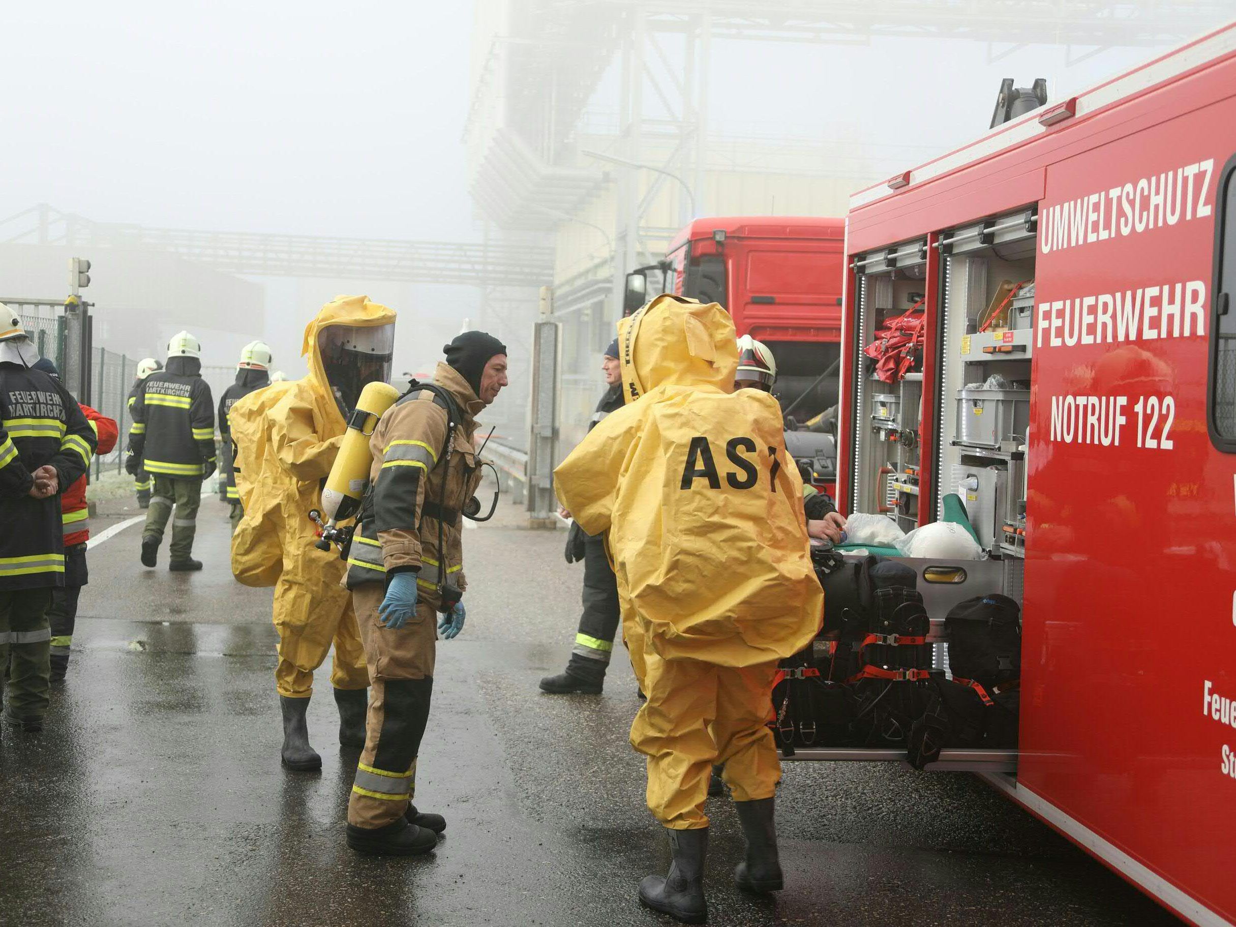 Säureaustritt bei der Firma Agrana in Oberösterreich.
