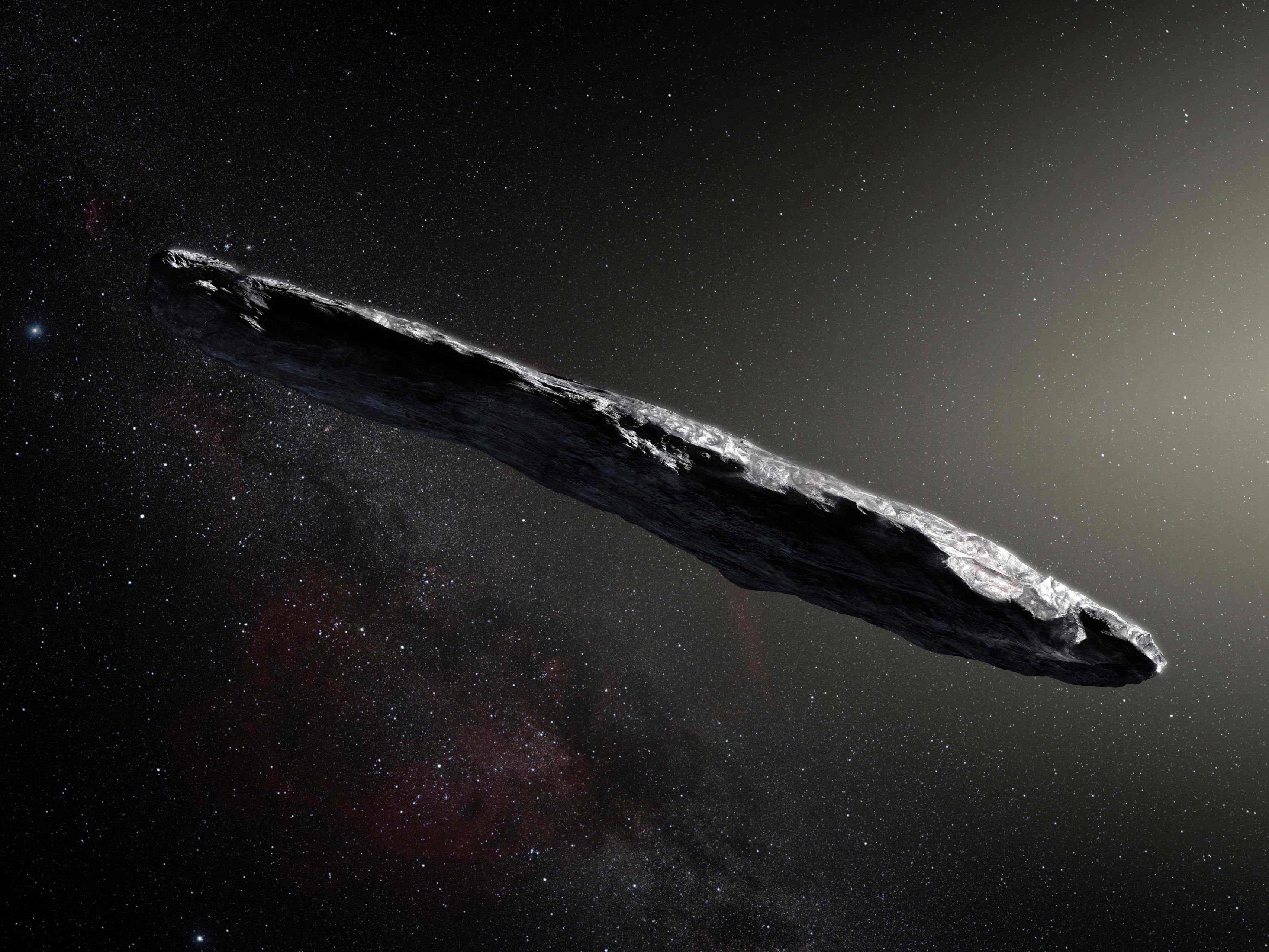 Die Form des Asteroiden wirft Rätsel auf. Die Form des Asteroiden wirft Rätsel auf.