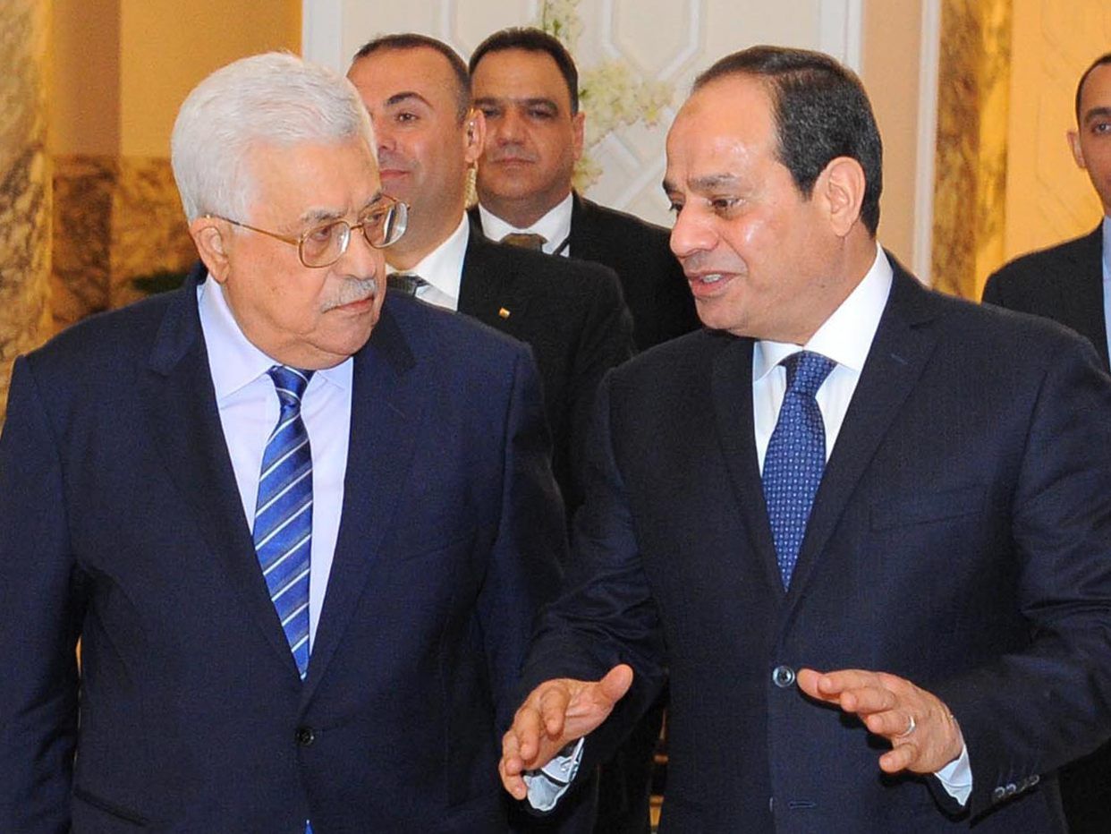 Palästinenserpräsident Abbas und Ägyptens Staatschef Abdel Fattah al-Sisi bei einem früheren Treffen.