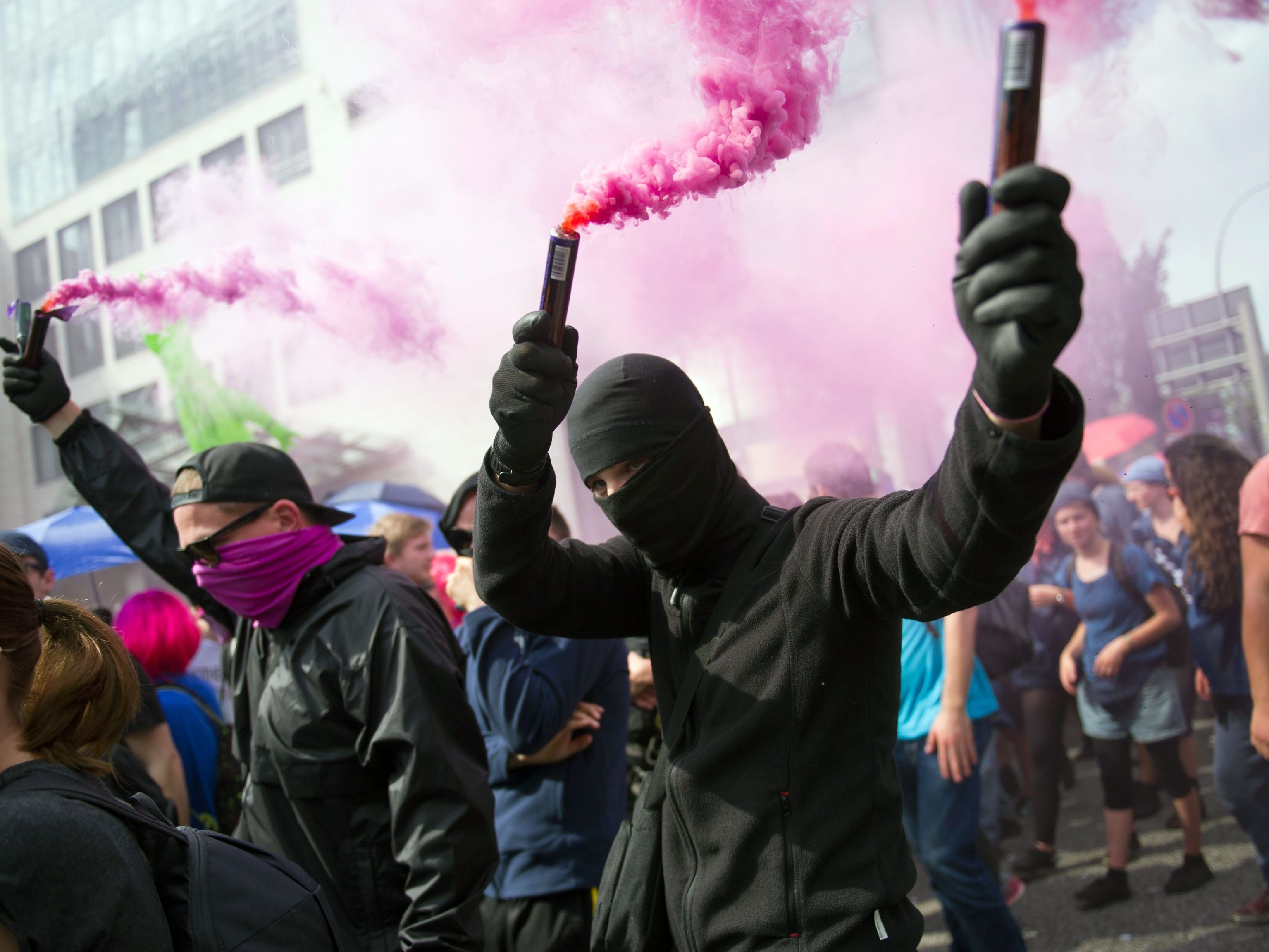 Proteste in Hamburg.