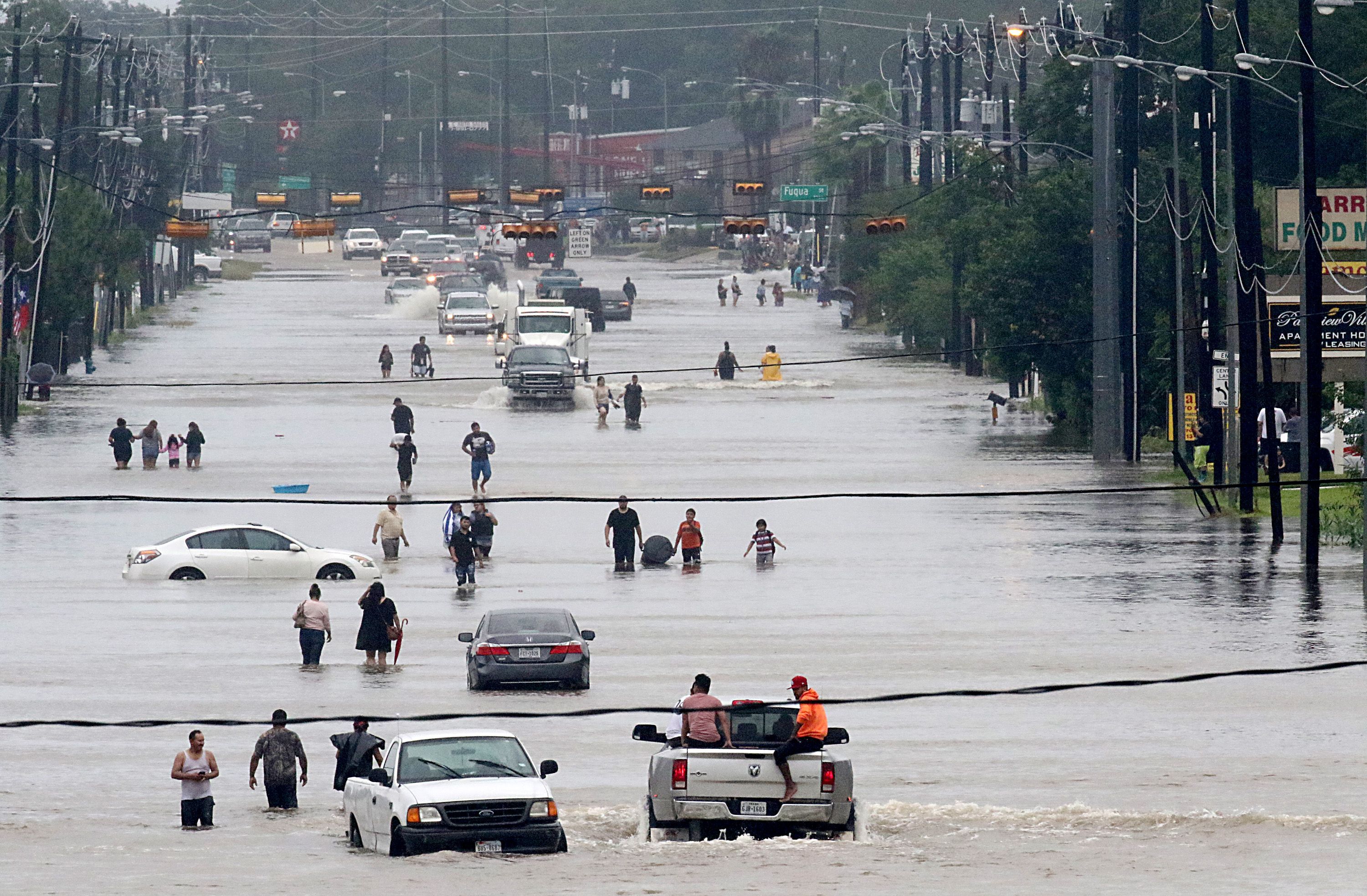 Sturm Harvey richtete schwere Schäden an.