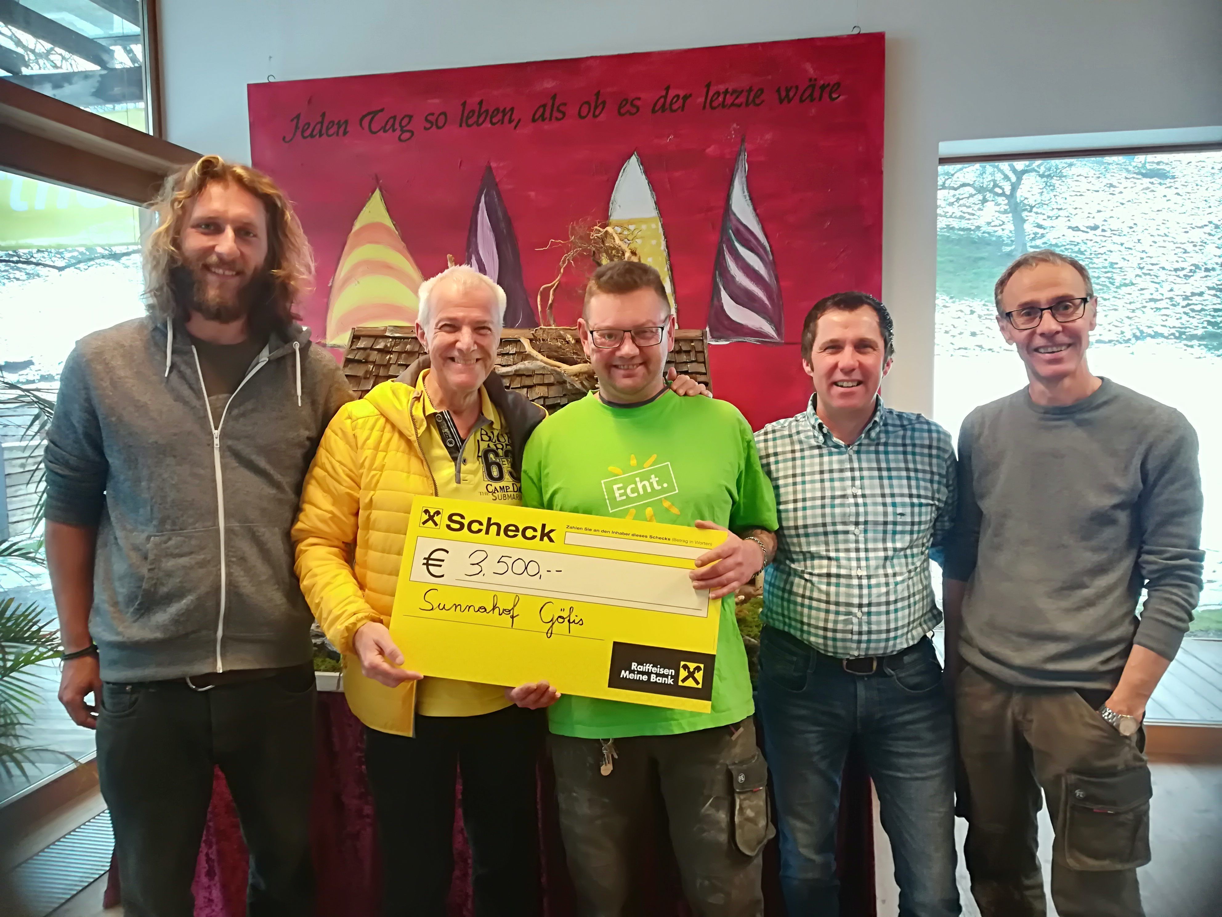 Spendenübergabe Sunnahof - Friends of Nüziders Spendenübergabe Sunnahof - Friends of Nüziders