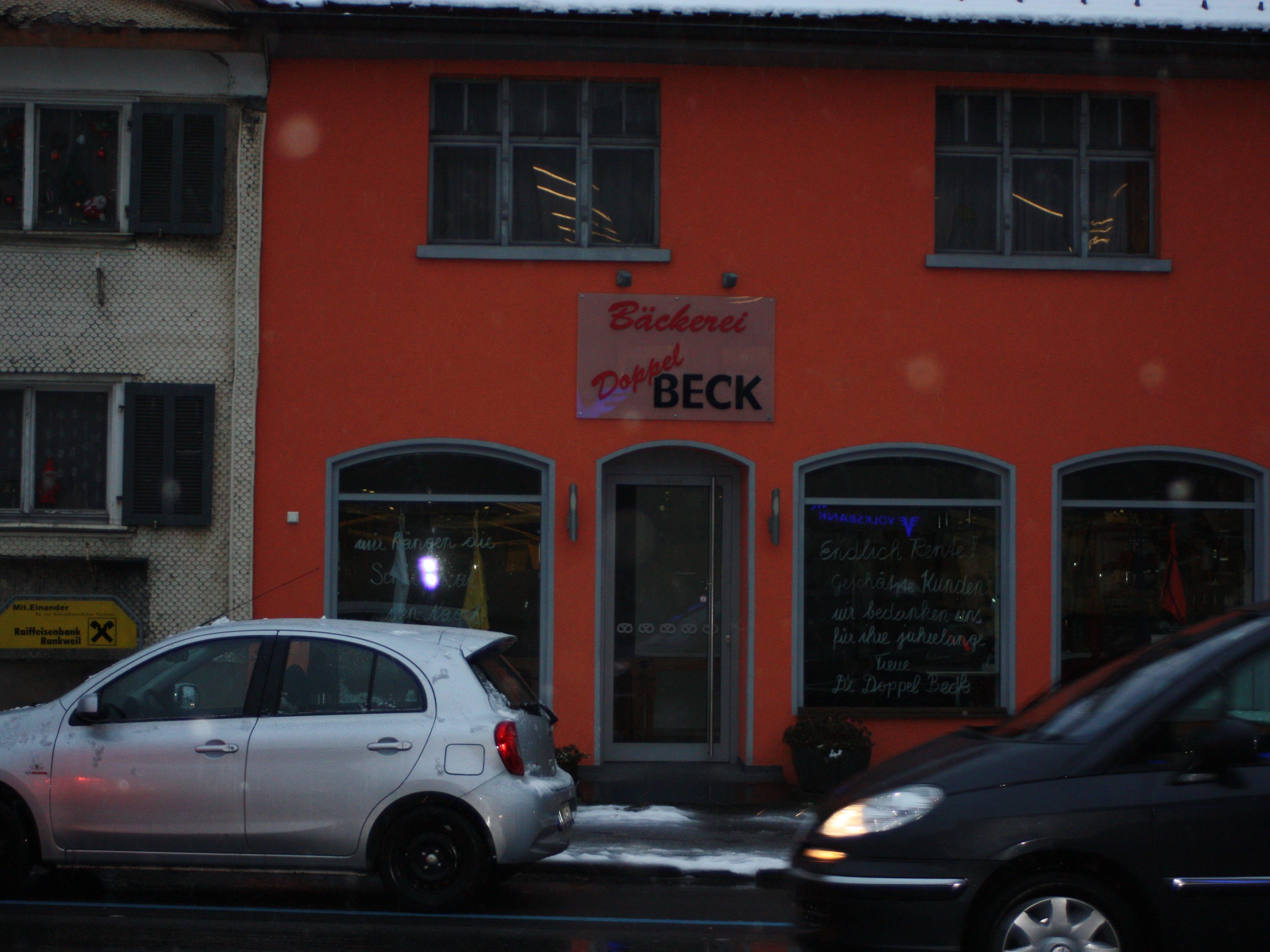 Die Bäckerei Doppelbäck schloss ihre Türe